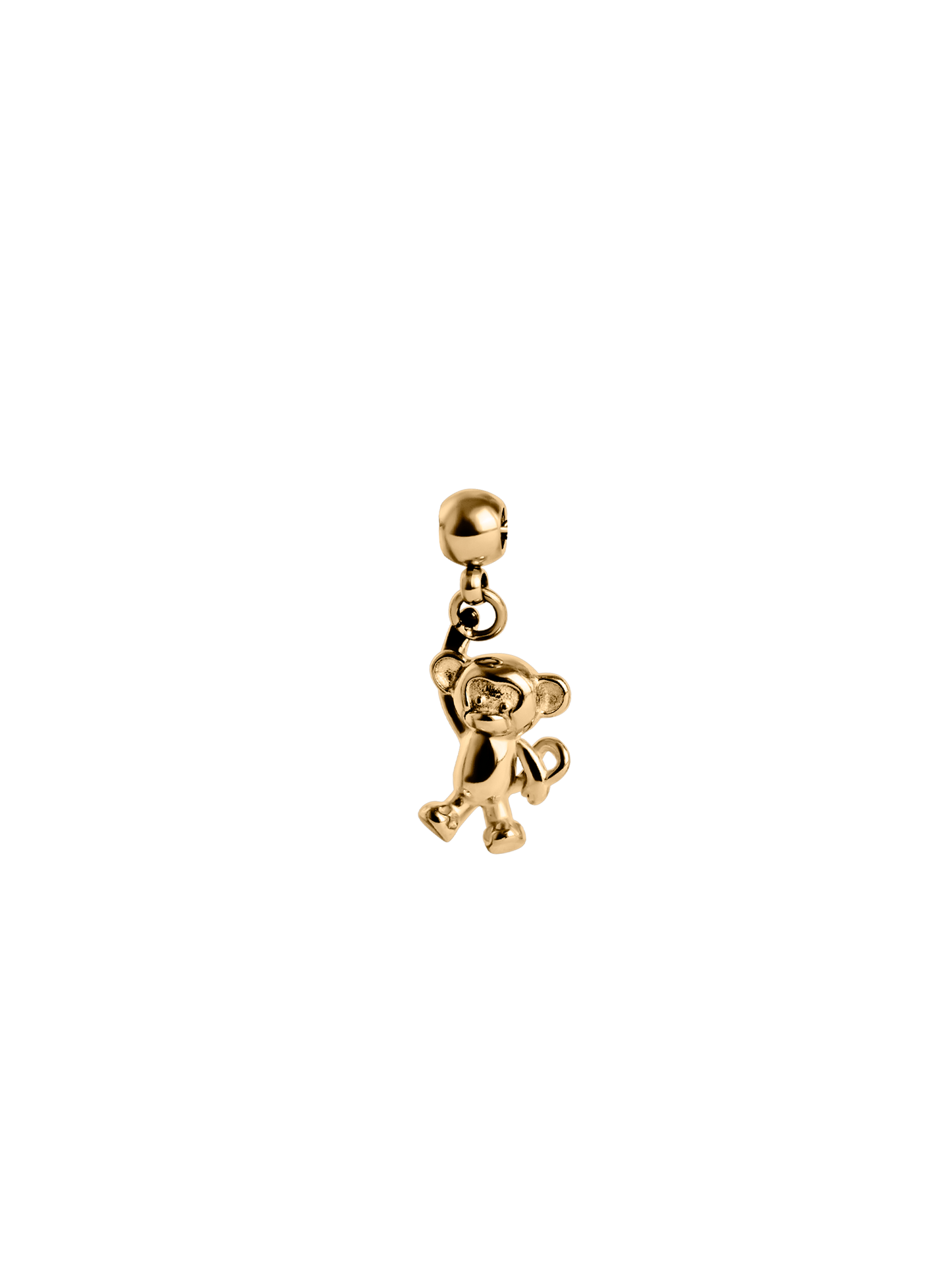 monkey charm Waterproof 18k gold PVD plated steel