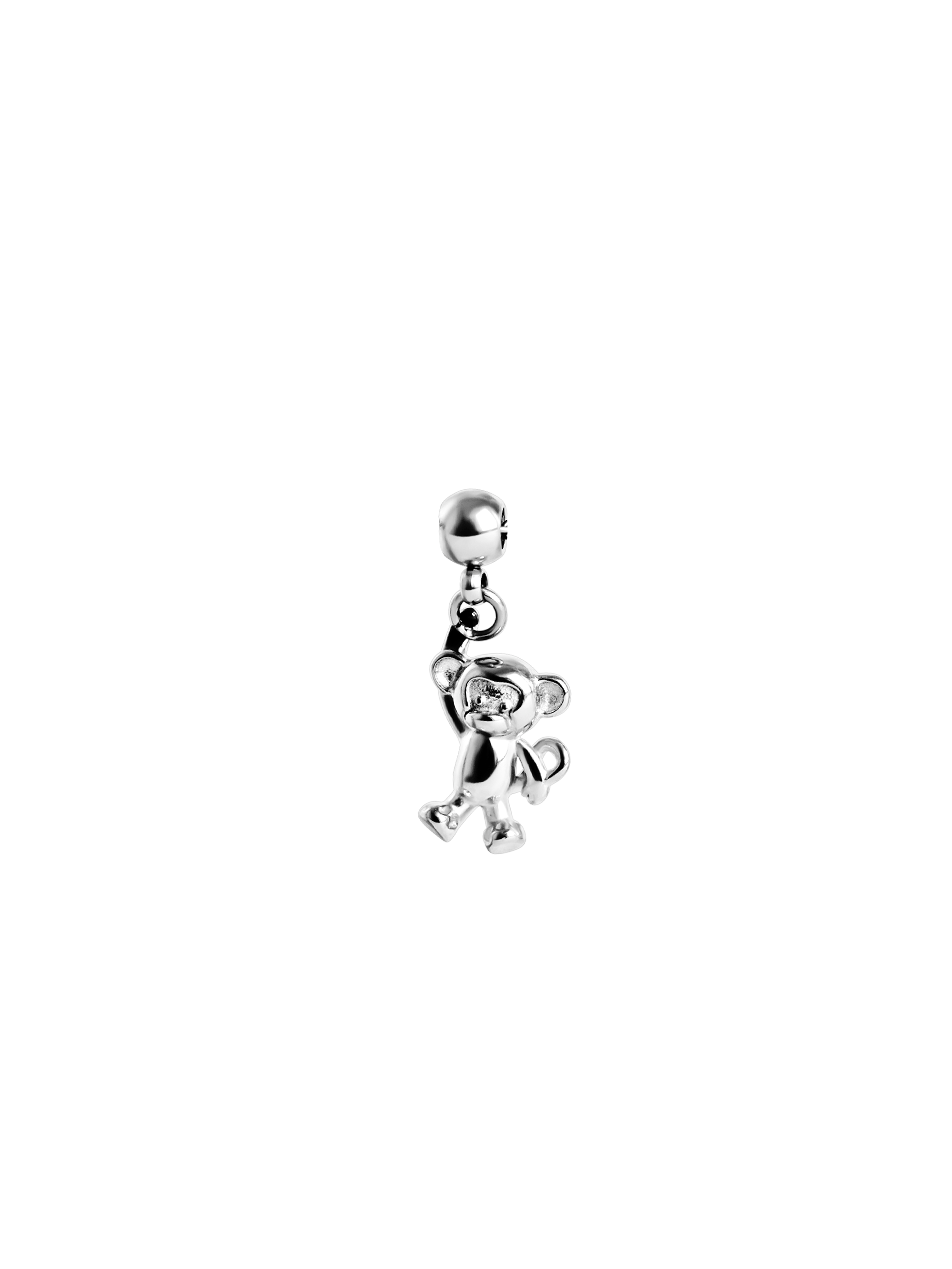 monkey charm 925 silver plated stainless steel