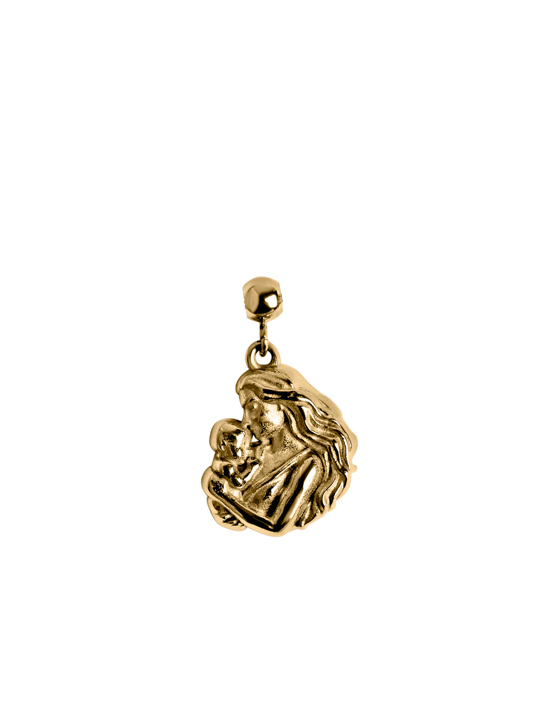 Motherhood charm Waterproof 18k gold PVD plated steel