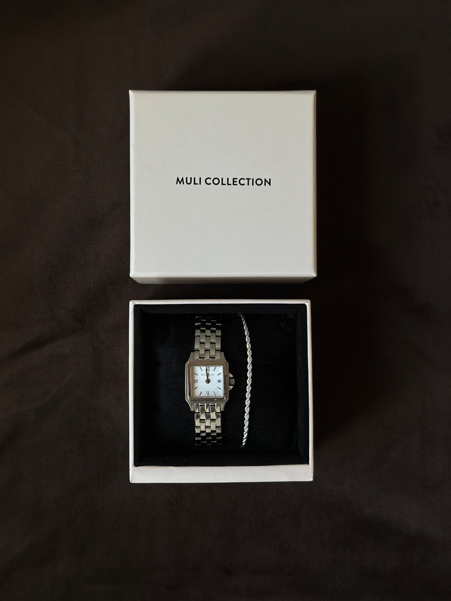 Muli Collection Watch & Bracelet Set Silver