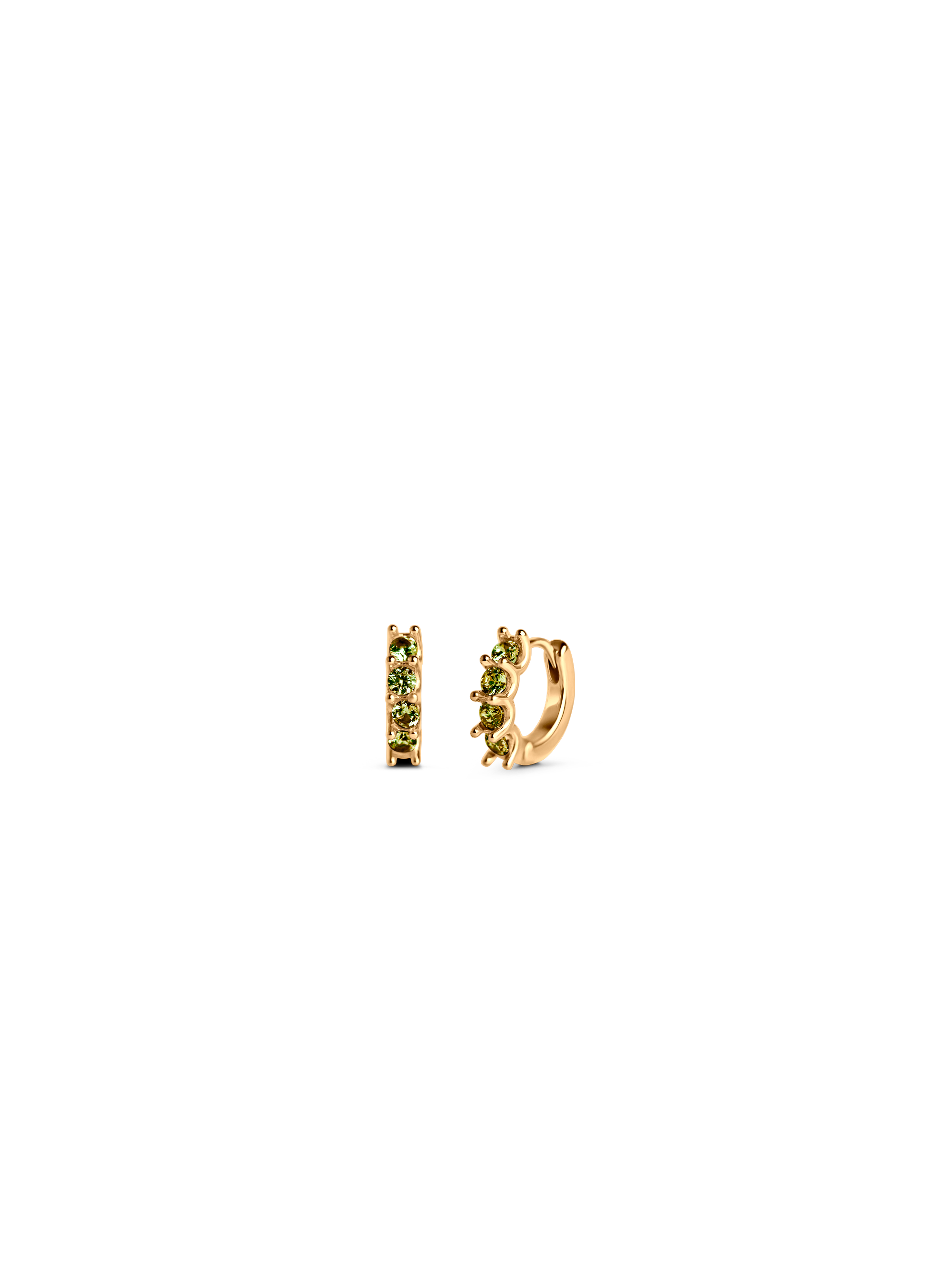 olive ora huggie Waterproof 18k gold PVD plated steel