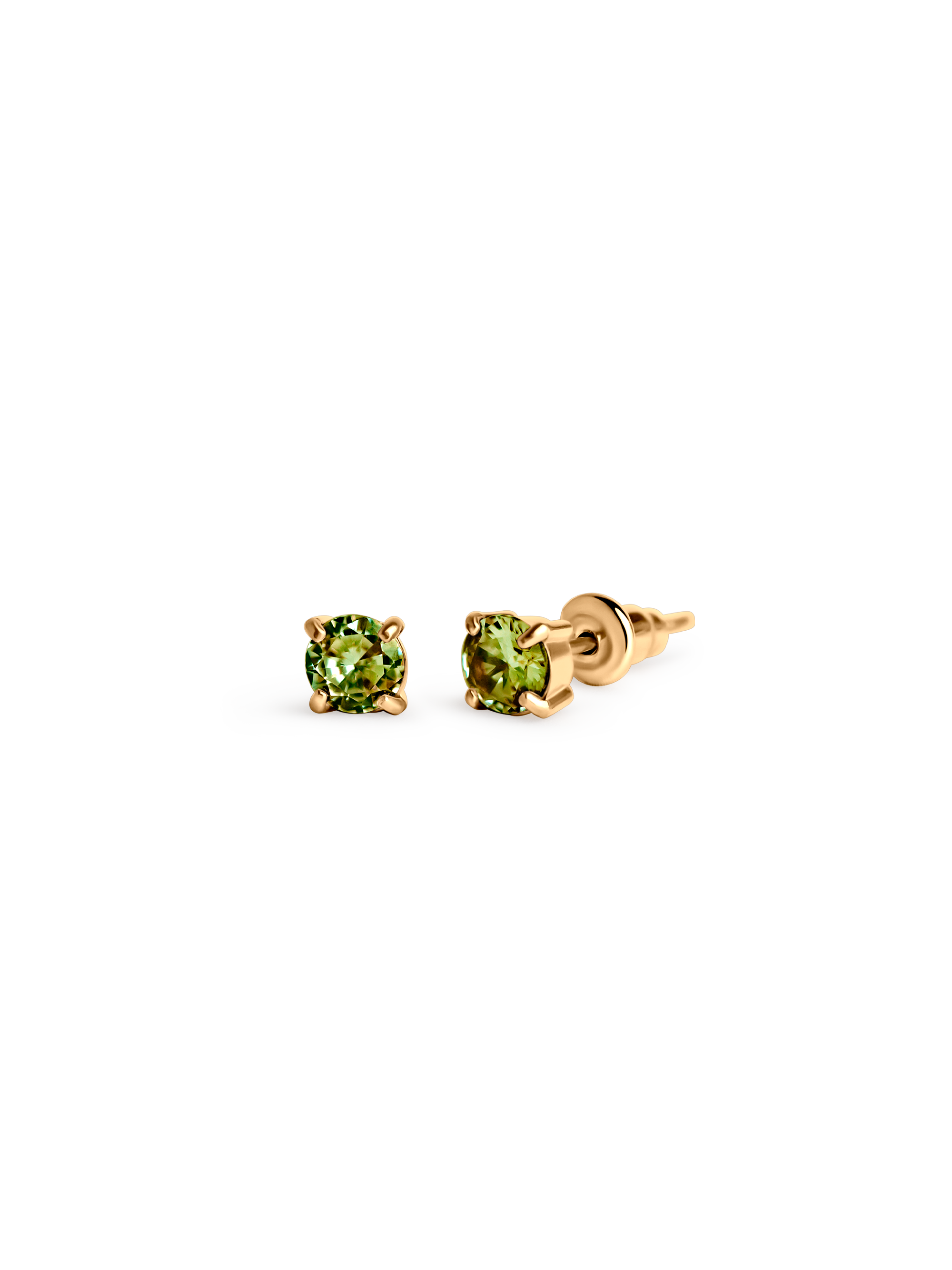 olive ora stud Waterproof 18k gold PVD plated steel