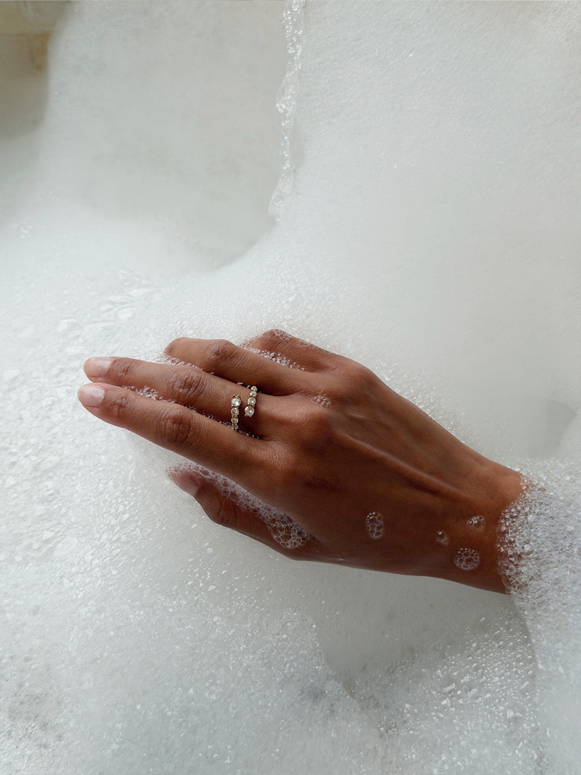 ora adjustable ring, Waterproof 18k gold PVD plated steel