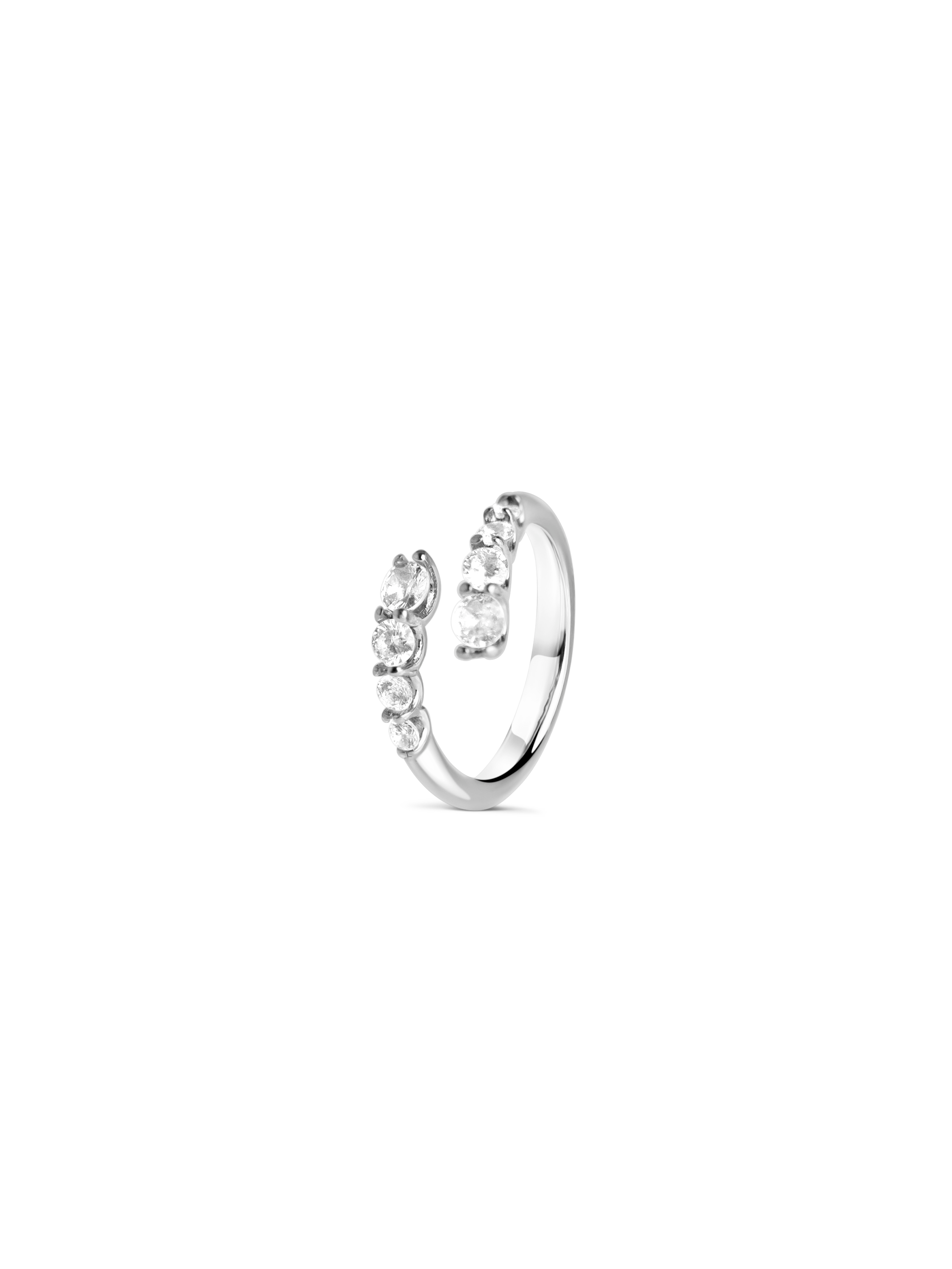 ora adjustable ring 925 silver plated stainless steel
