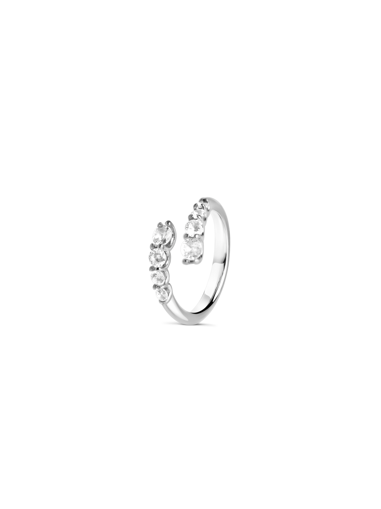 ora adjustable ring 925 silver plated stainless steel