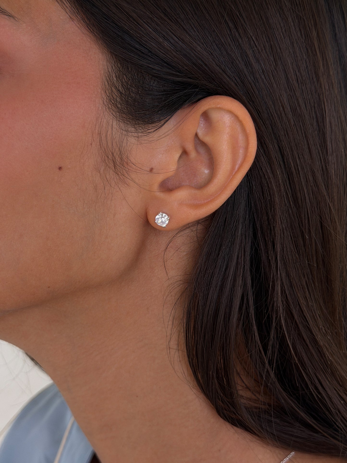 ora stud 925 silver plated stainless steel