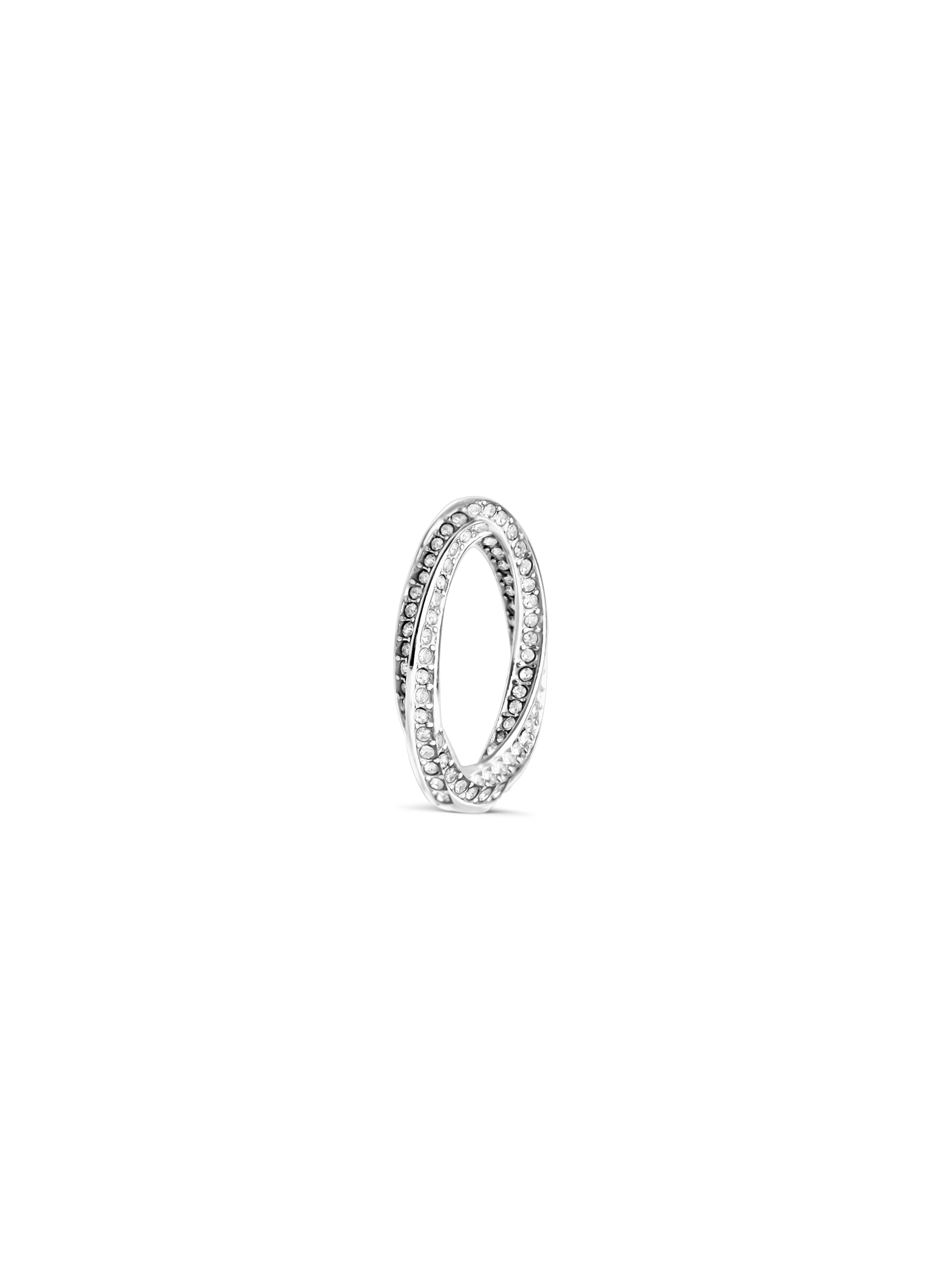 ora twisted ring 925 silver plated stainless steel