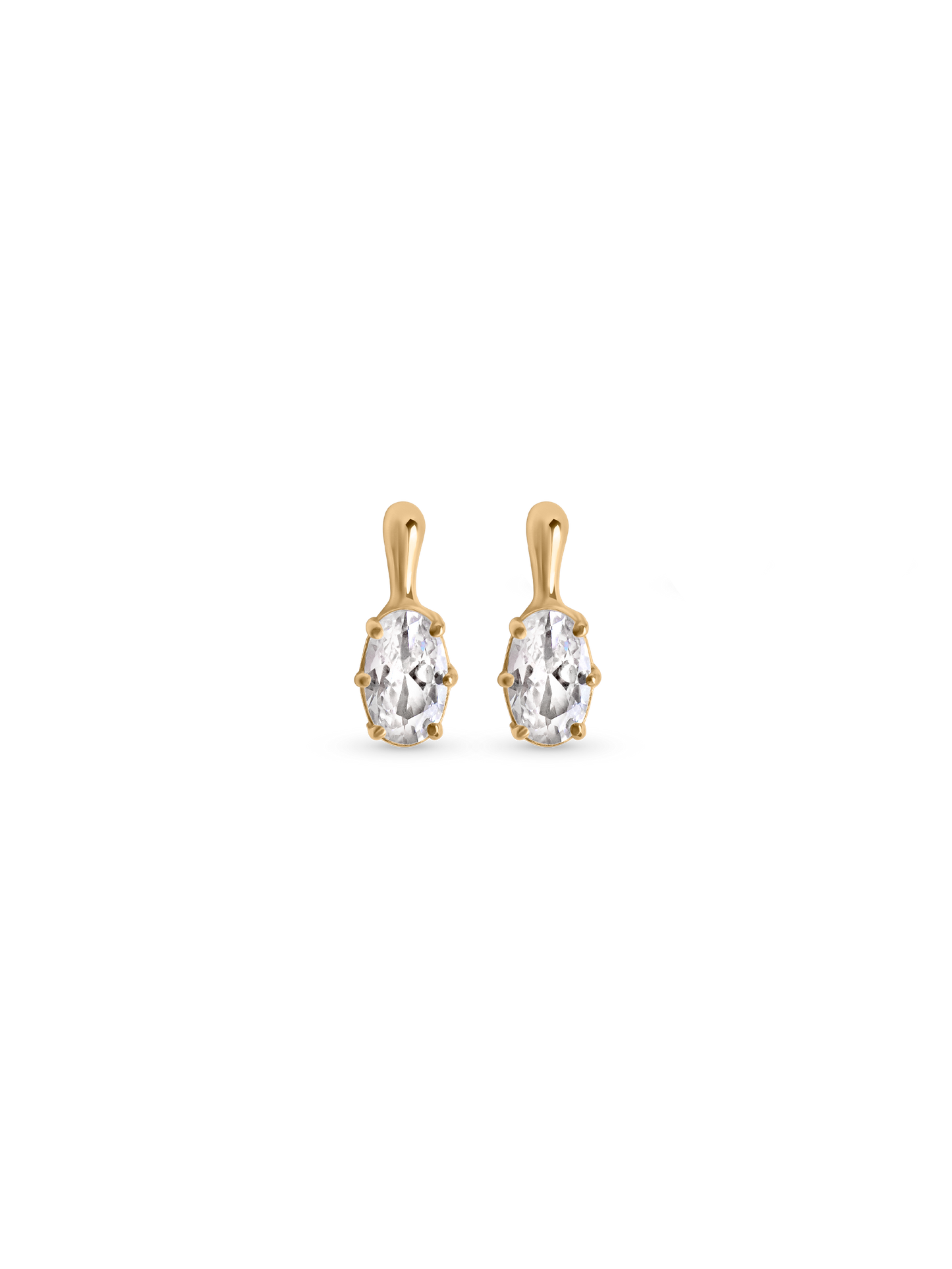 Oval Cut Drop Earring