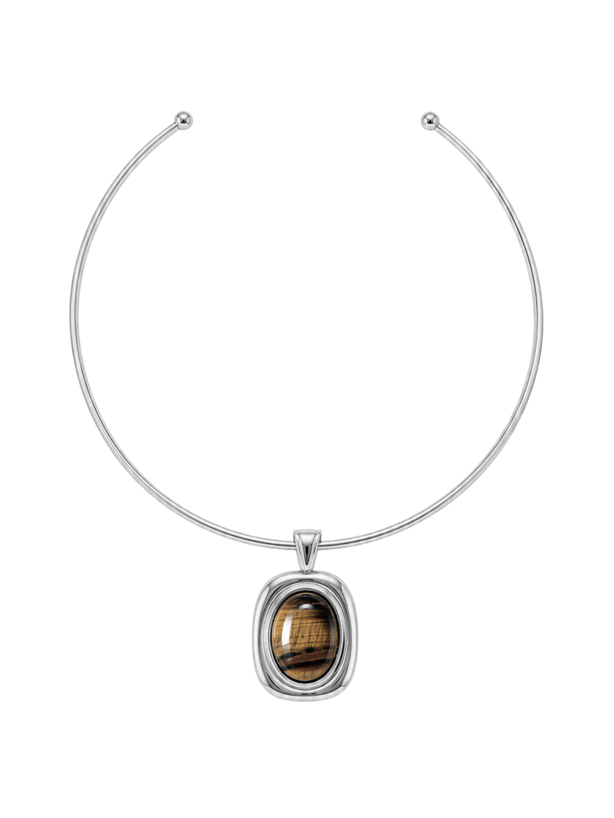 paloma necklace 925 silver plated stainless steel