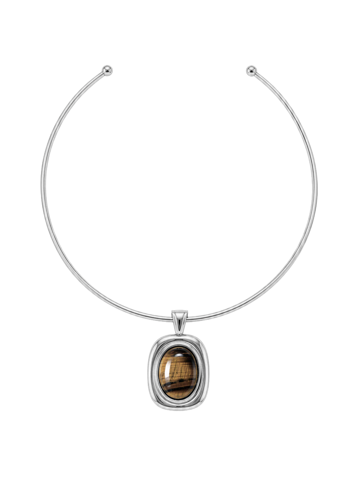 paloma necklace 925 silver plated stainless steel