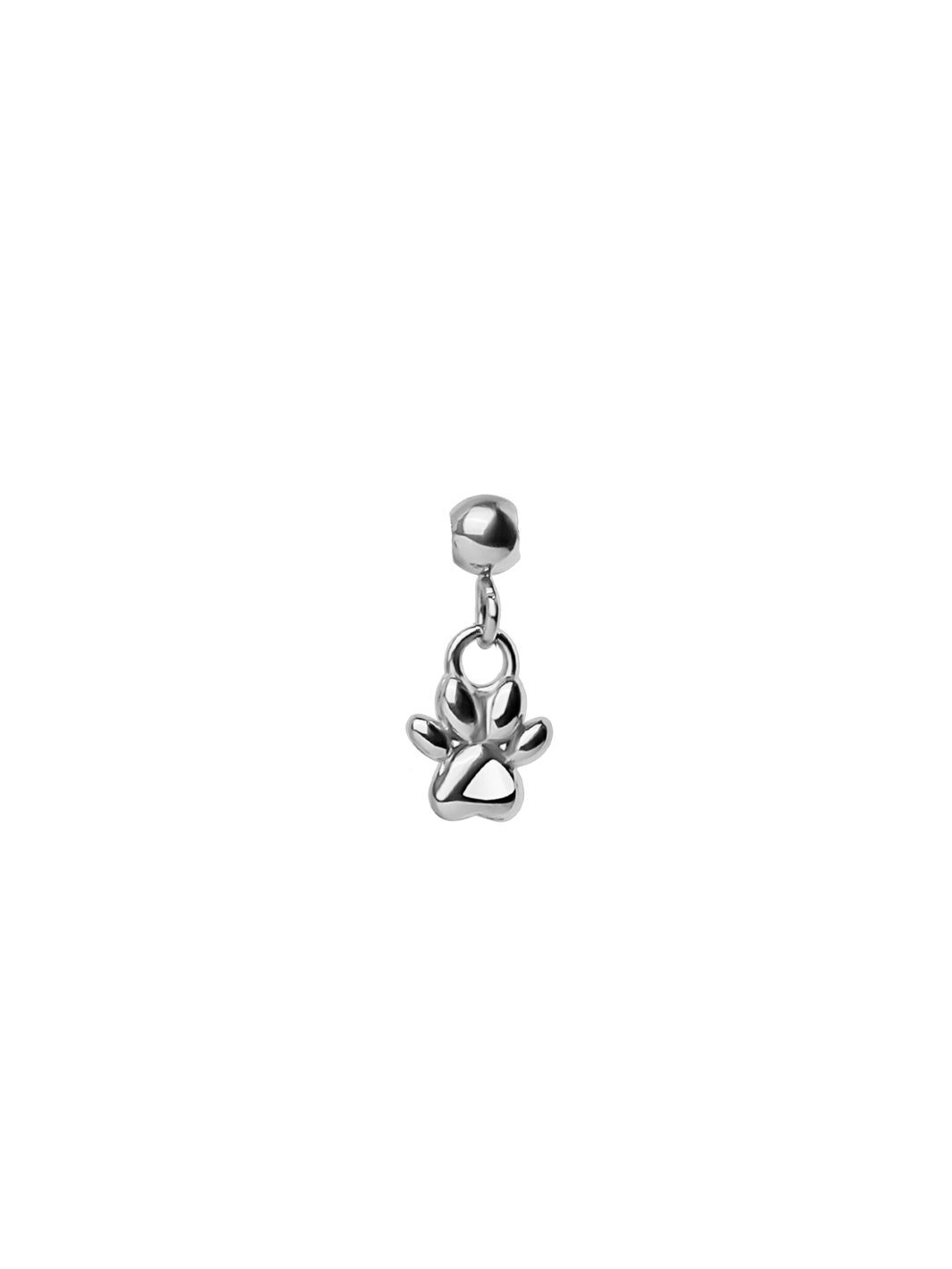 Paw Charm Silver in 925 silver plated steel