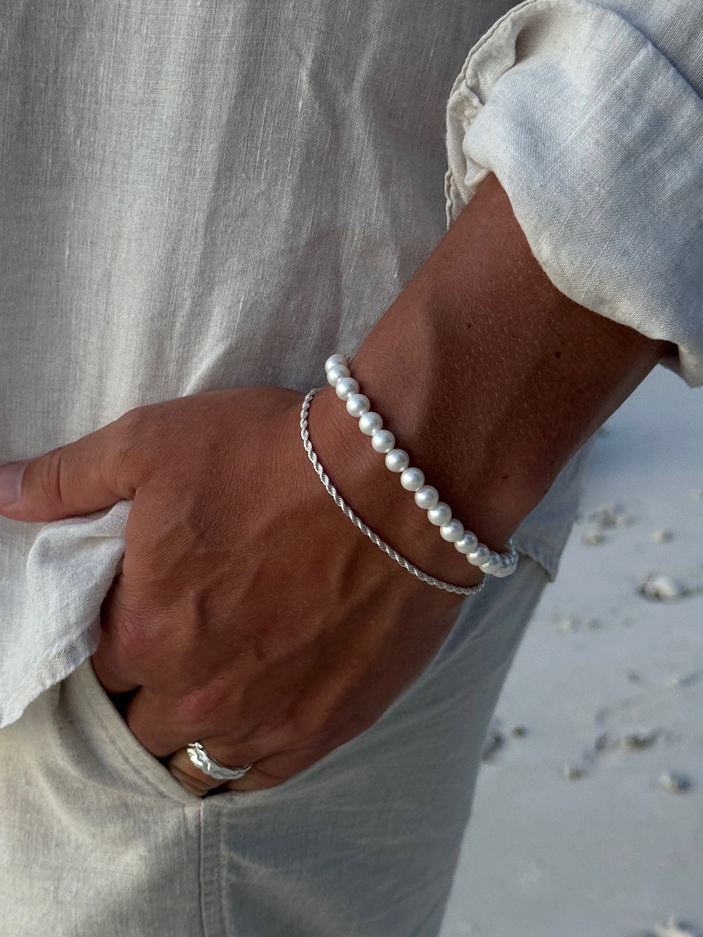 pearl bracelet men 