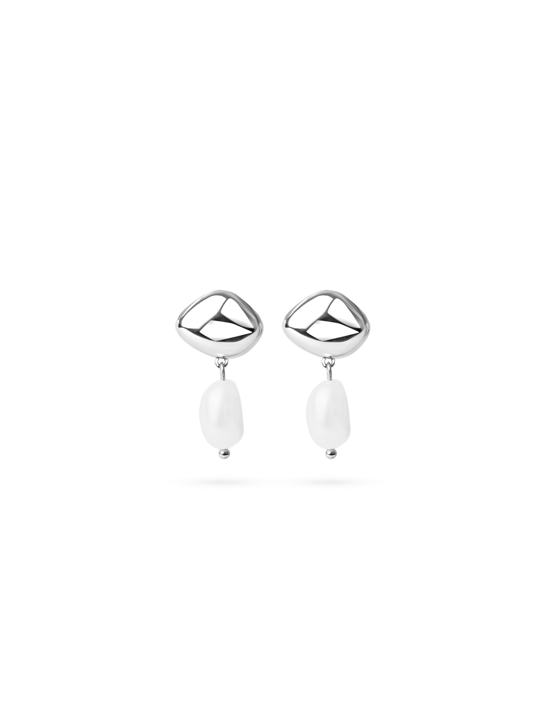 pearl earring 925 silver plated brass