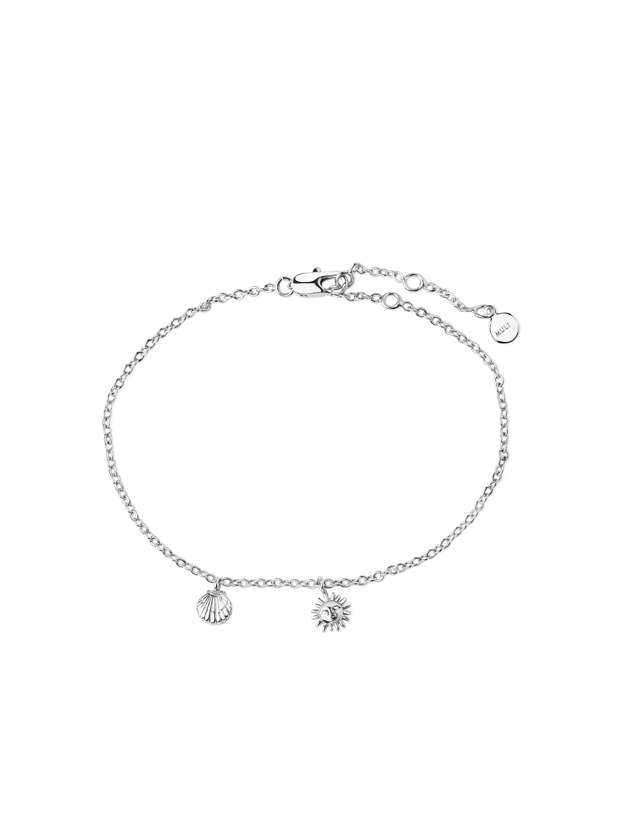 pendant anklet 925 silver plated brass