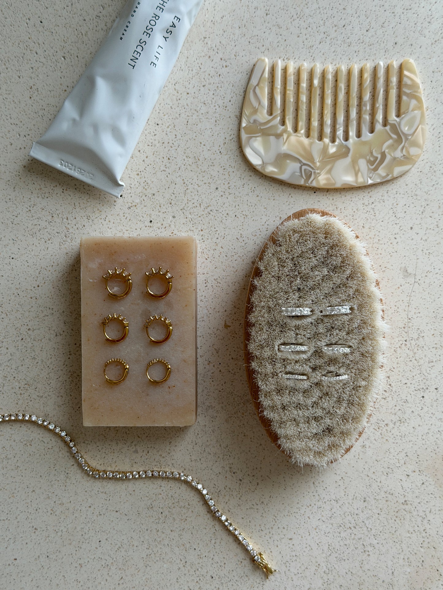 ora collection Waterproof 18k gold PVD plated steel