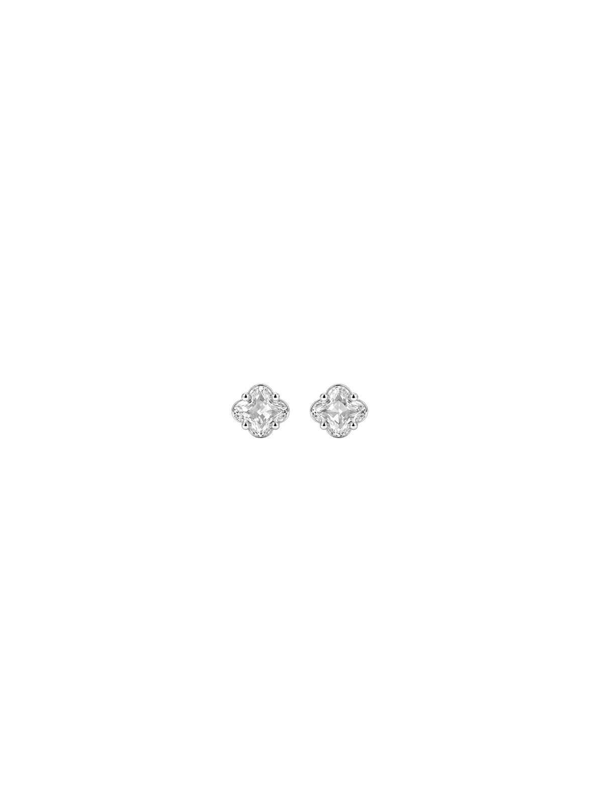 Quatrefoil Studs Silver