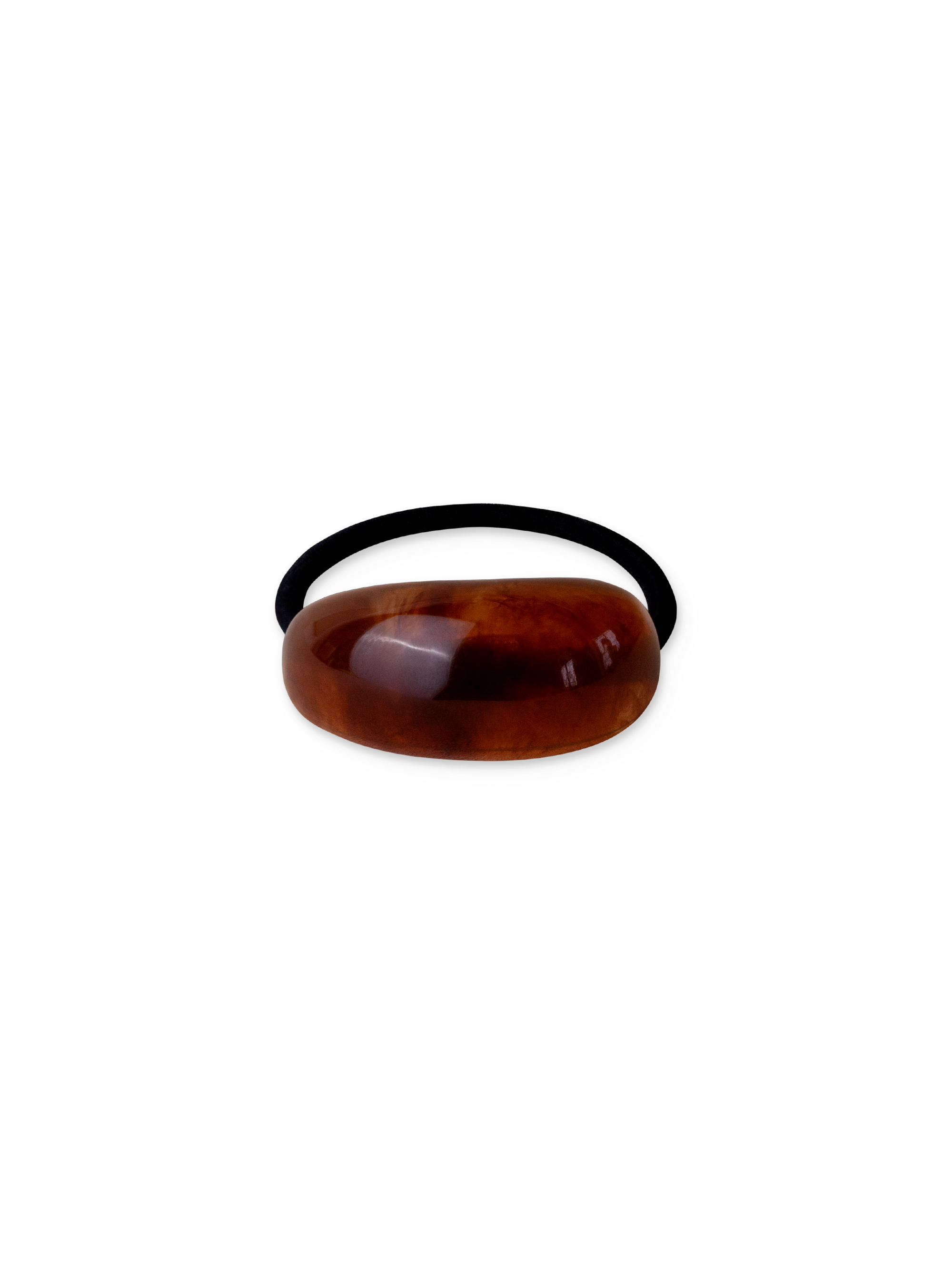  Resin Hair Tie Brown 