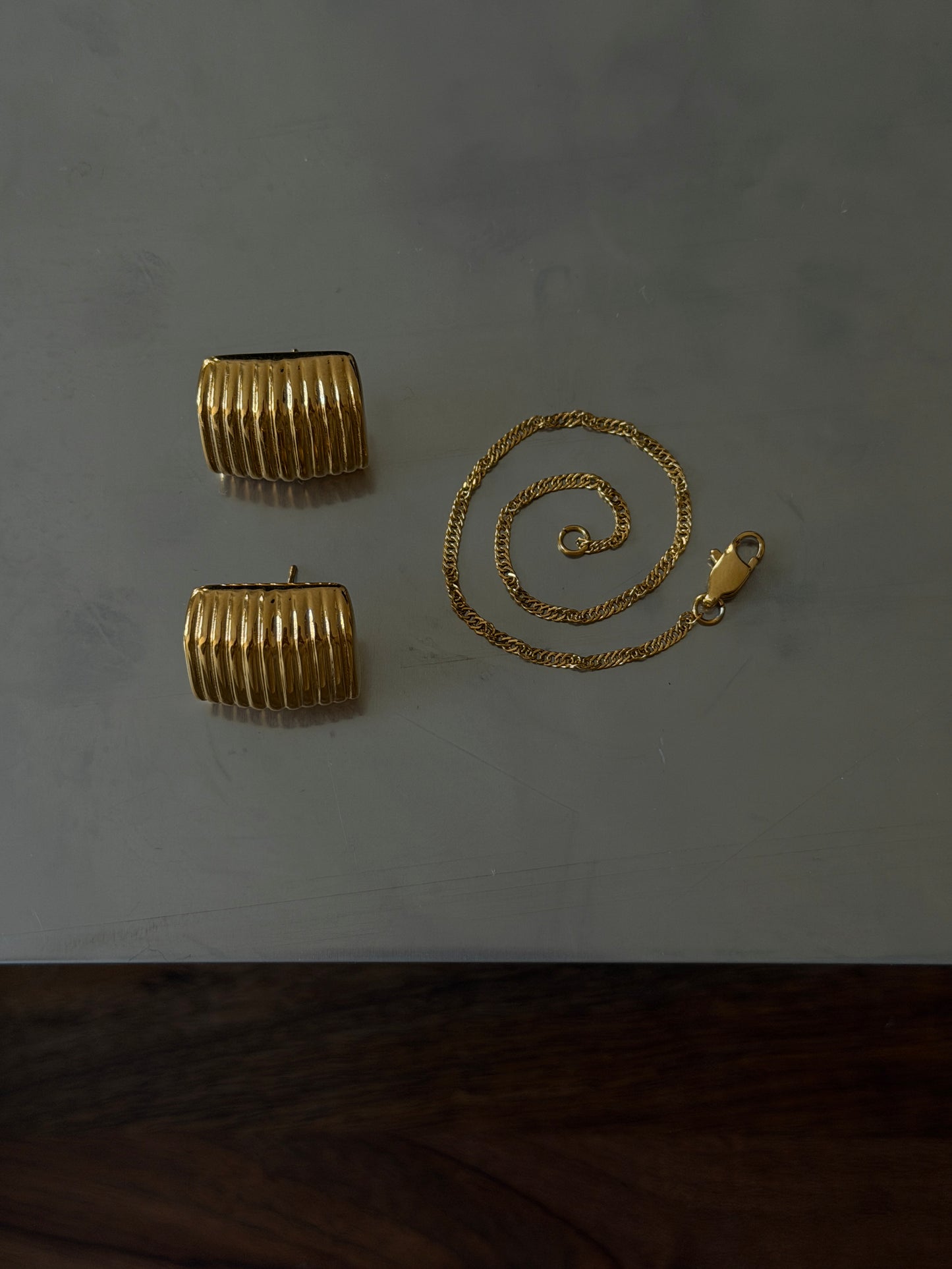 bracelets 18k gold PVD plated steel