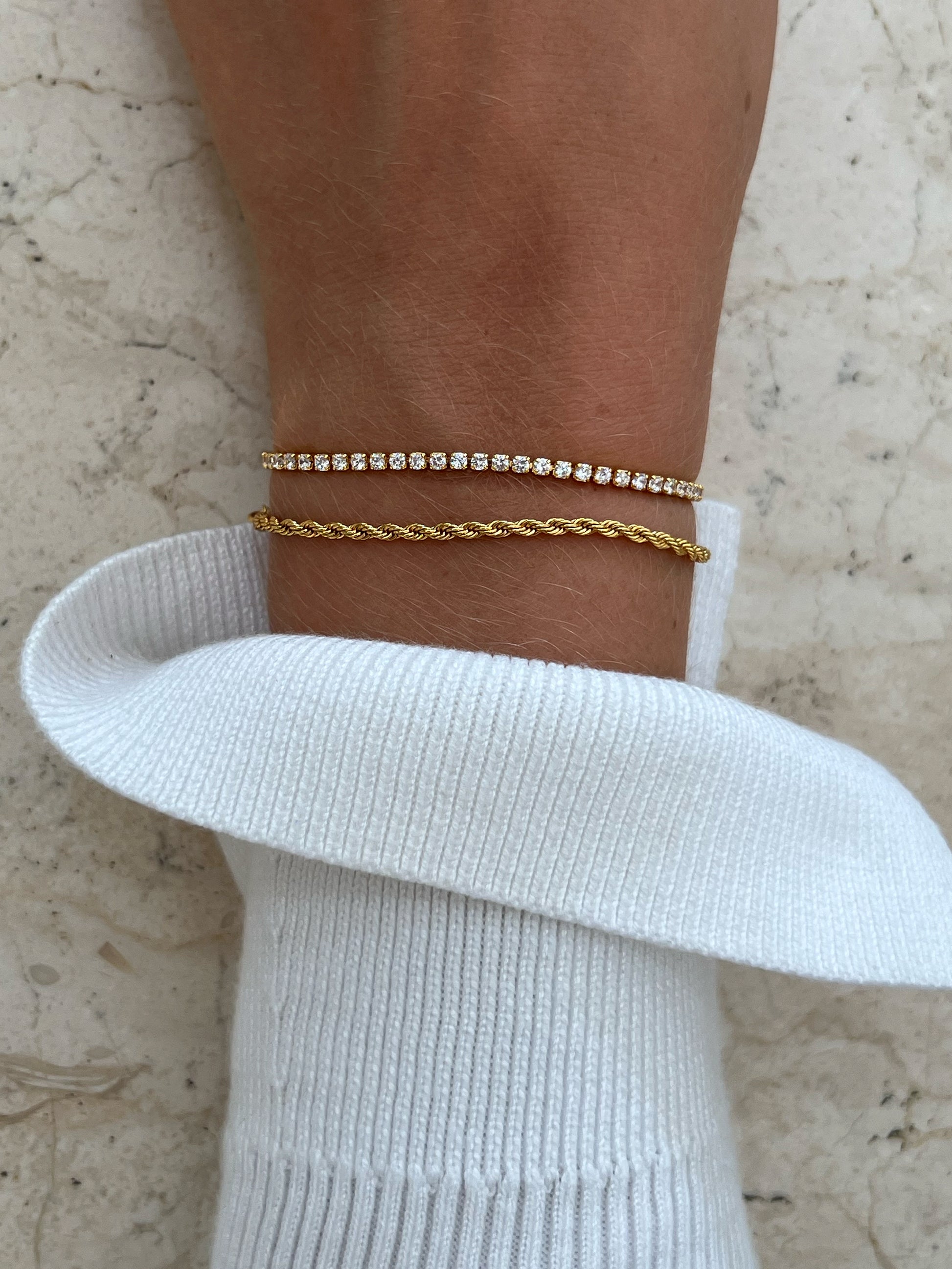 rope chain bracelet gold 