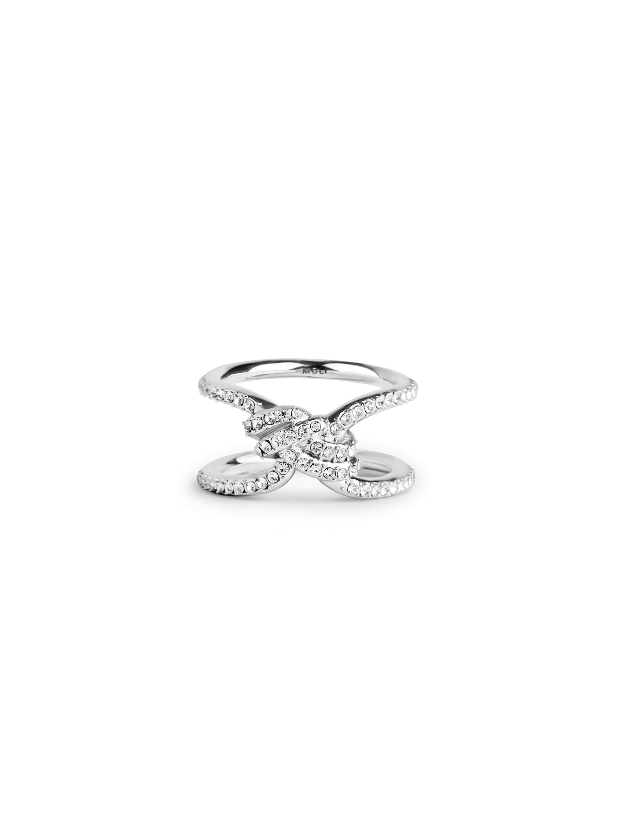 sage knot ring 925 silver plated steel