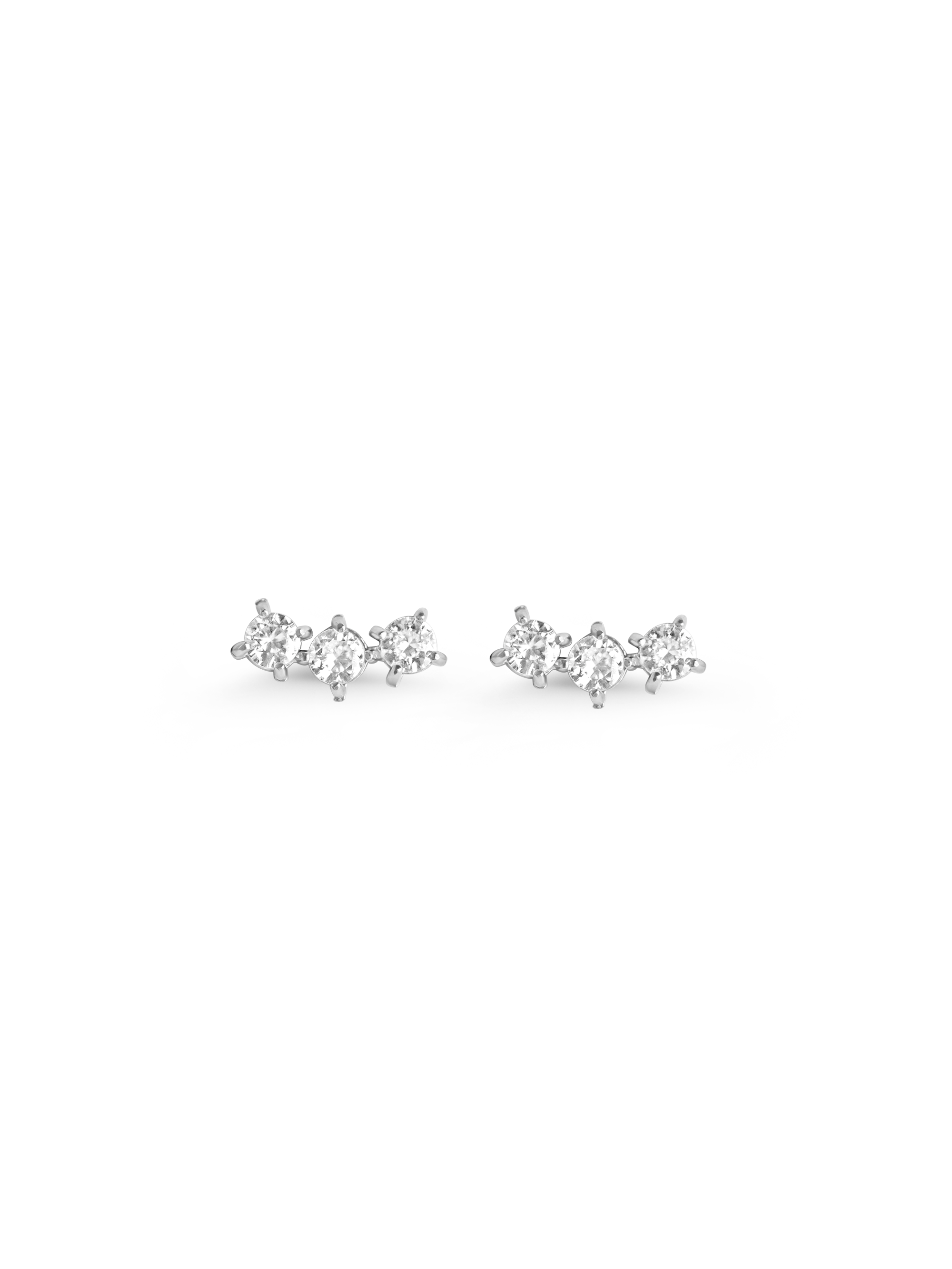 sage stud 925 silver plated stainless steel