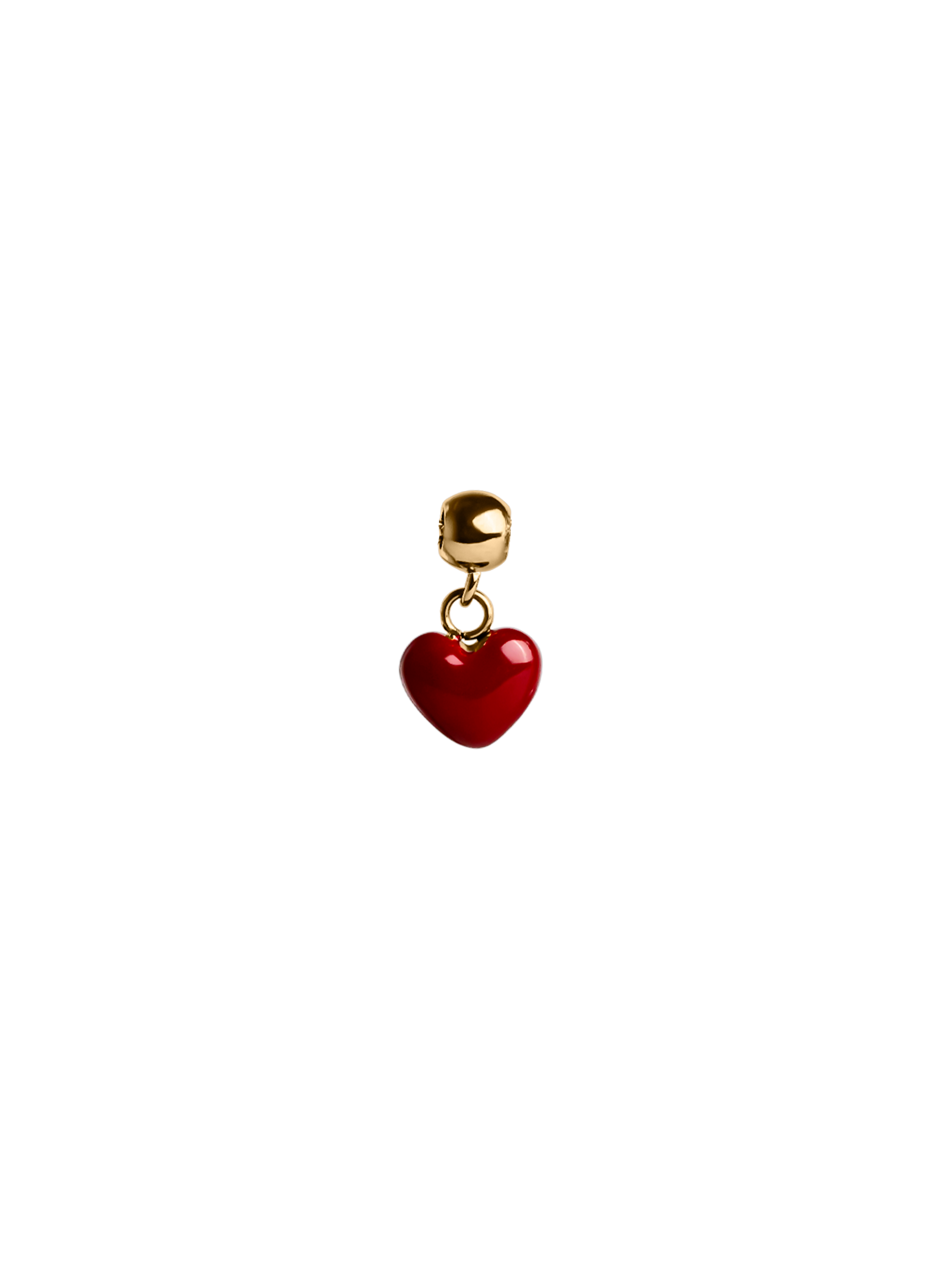 scarlet heart charm waterproof 18k gold PVD plated steel