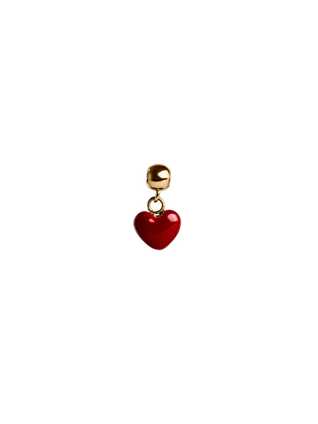 scarlet heart charm waterproof 18k gold PVD plated steel