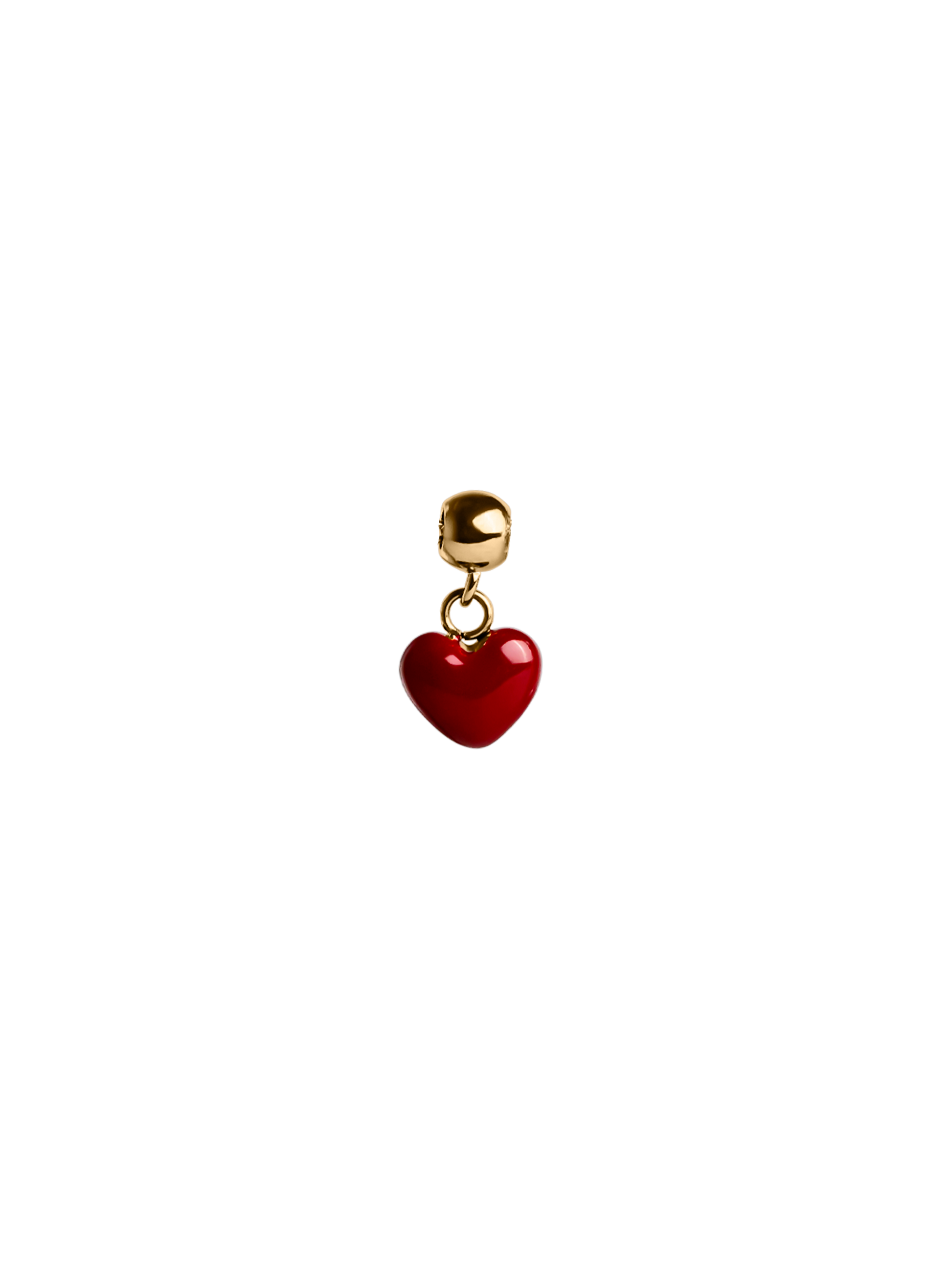 scarlet heart charm waterproof 18k gold PVD plated steel