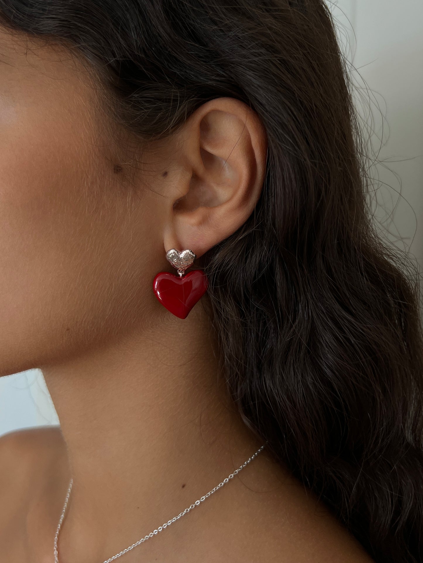 Scarlet Heart Earring Silver