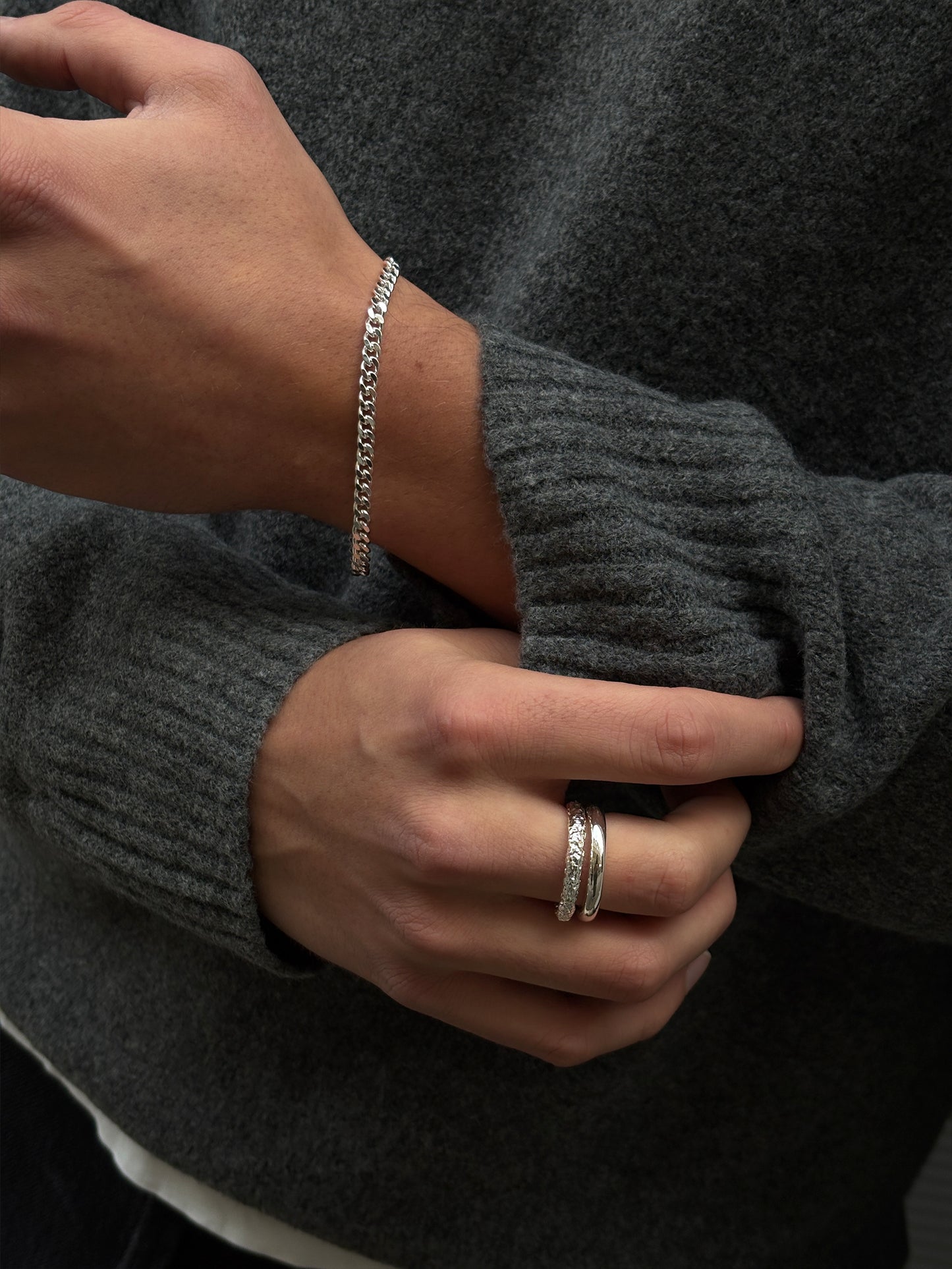 Curb Chain Bracelet Men