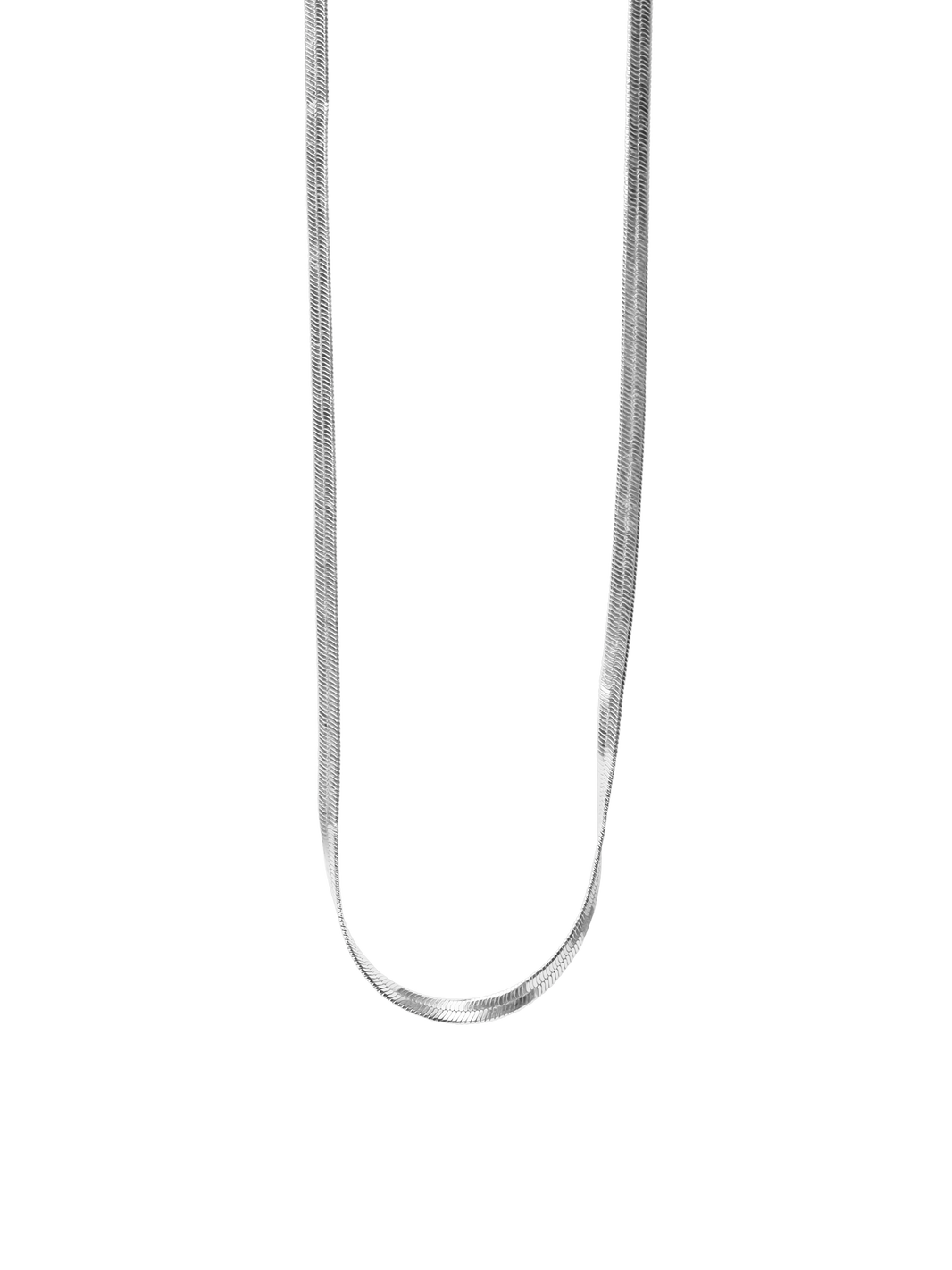 snake chain necklace 925 silver plated brass