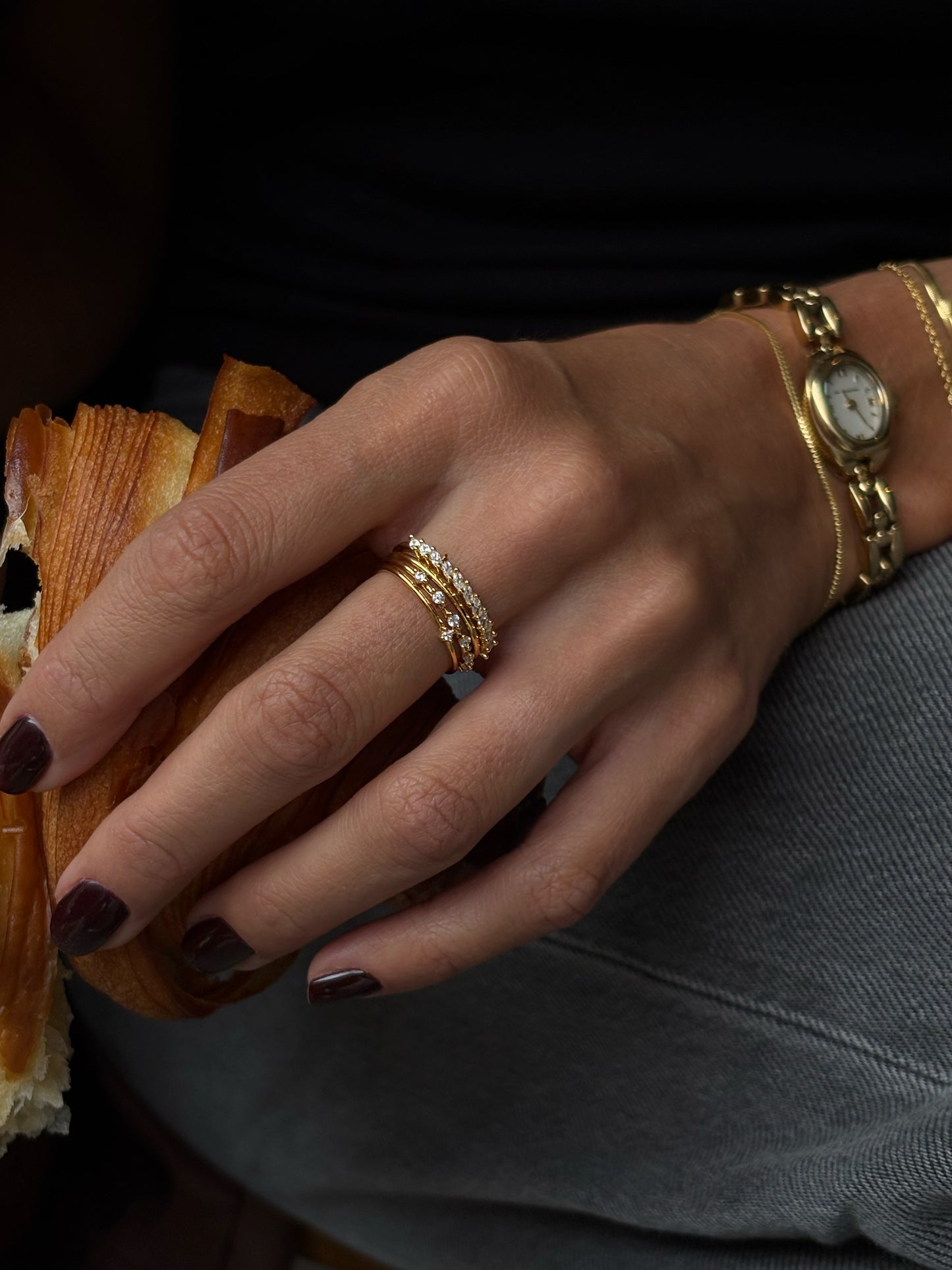 Marquise Stacker Ring