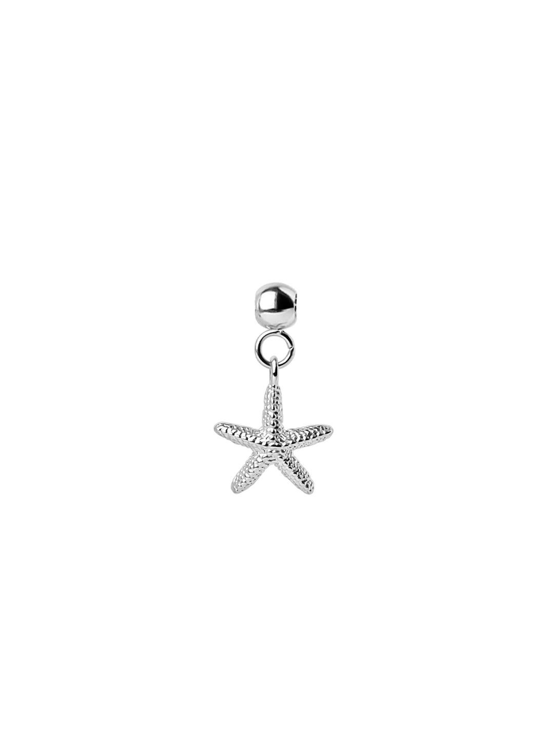 Starfish Charm Silver in 925 silver plated steel