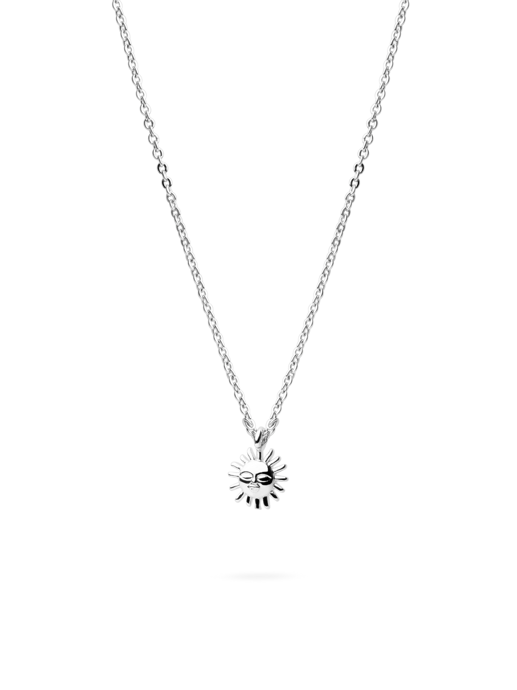 sun necklace 925 sterling silver plated brass 