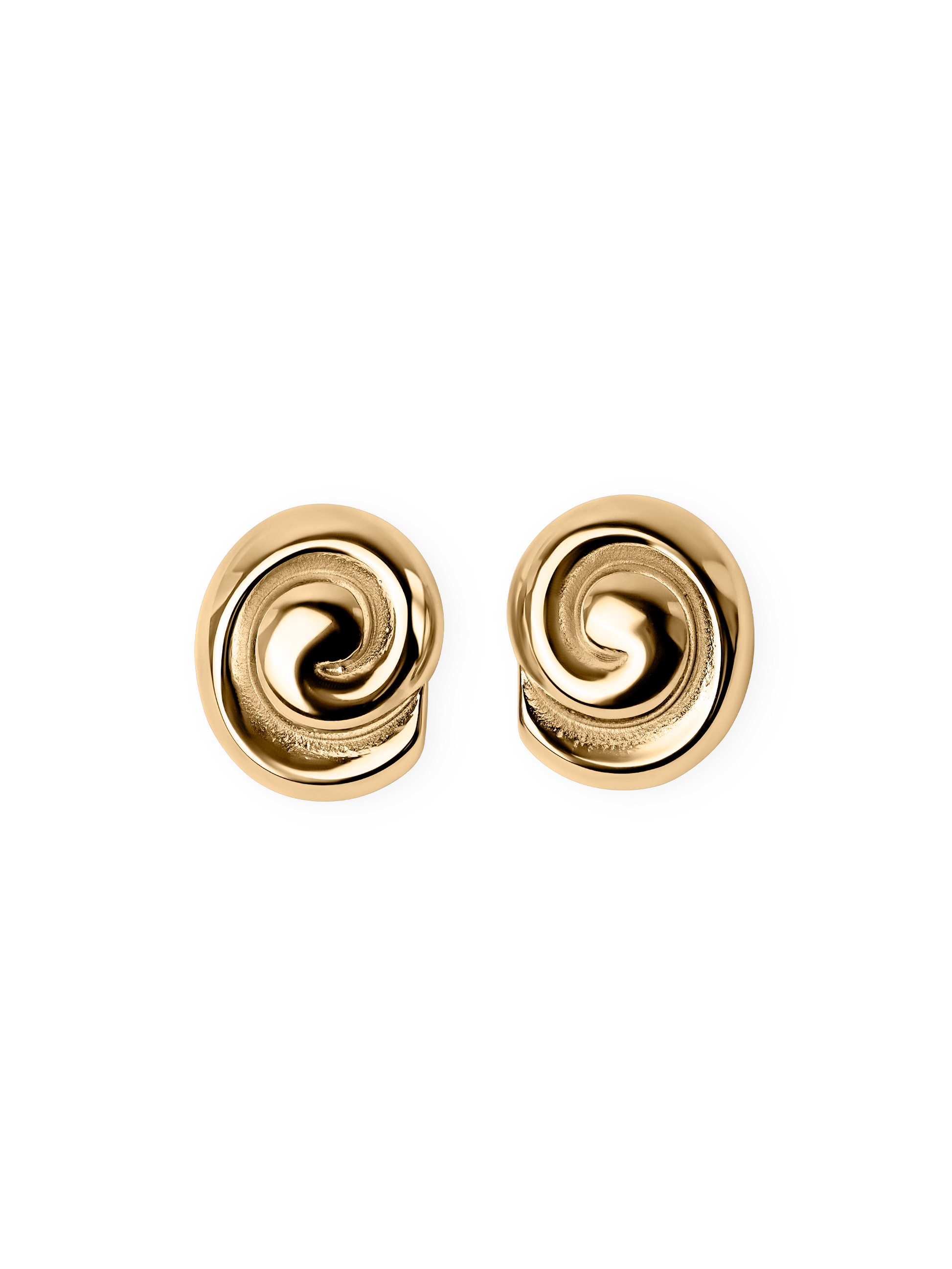 Swirl Earrings Waterproof 18K Gold PVD Plating