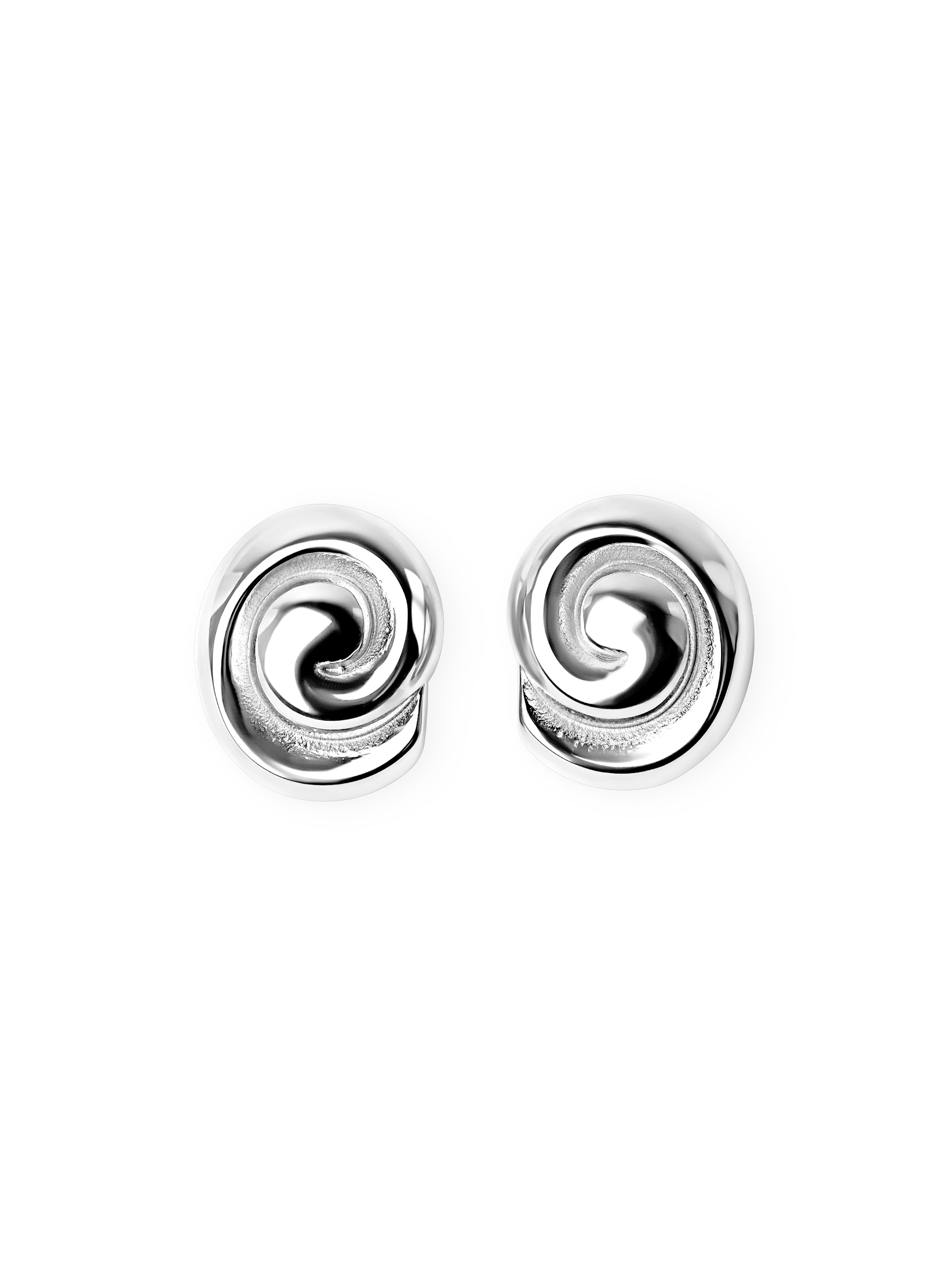  Swirl Earrings 925 silver plated steel 