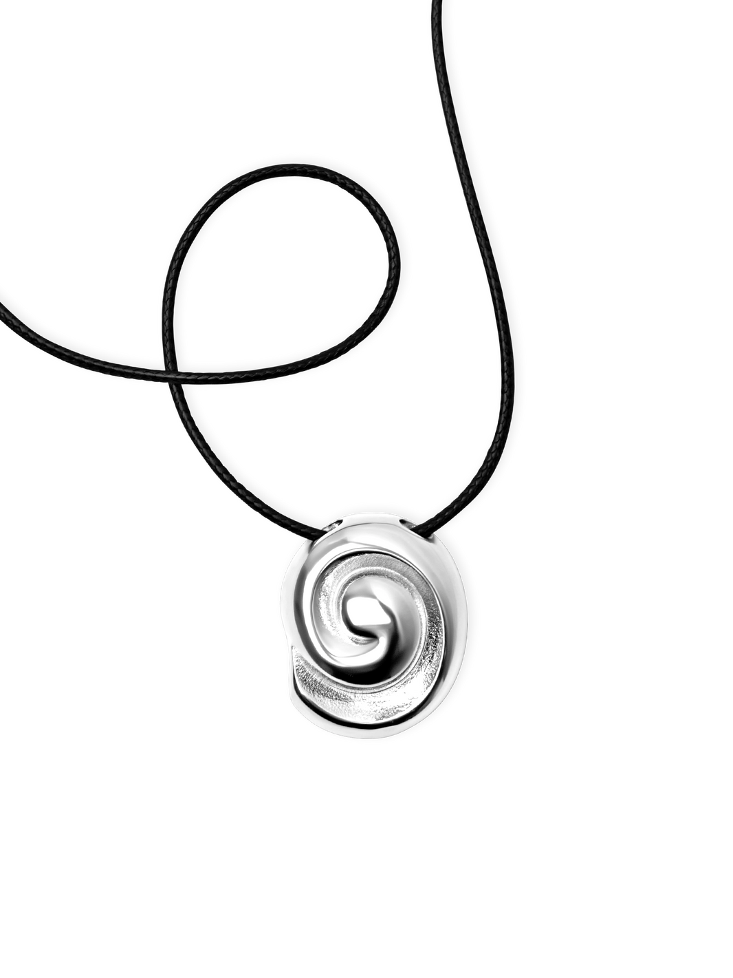 Swirl Necklace Silver 925 silver plated steel