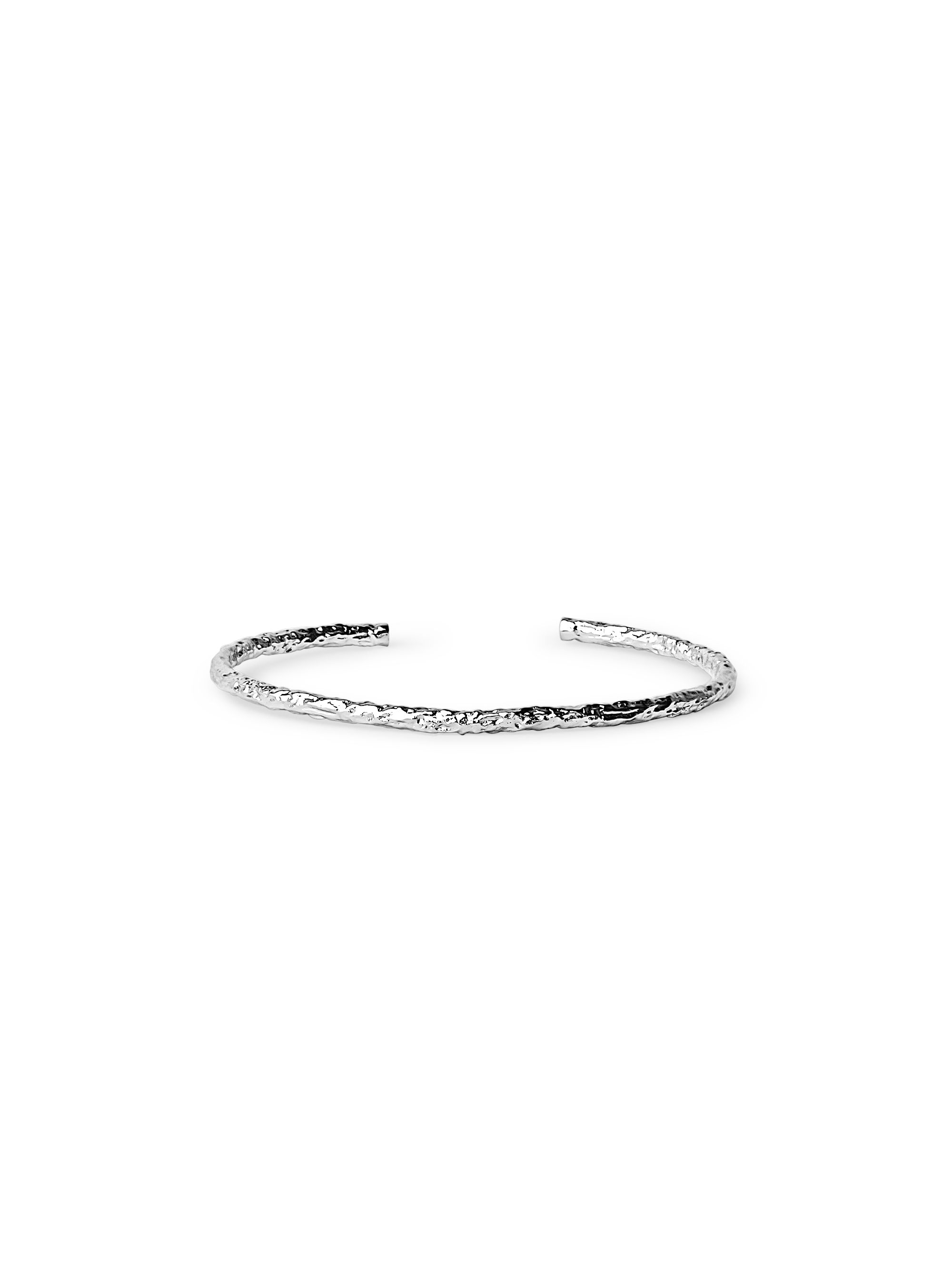 textured bangle bracelet 925 silver plated brass