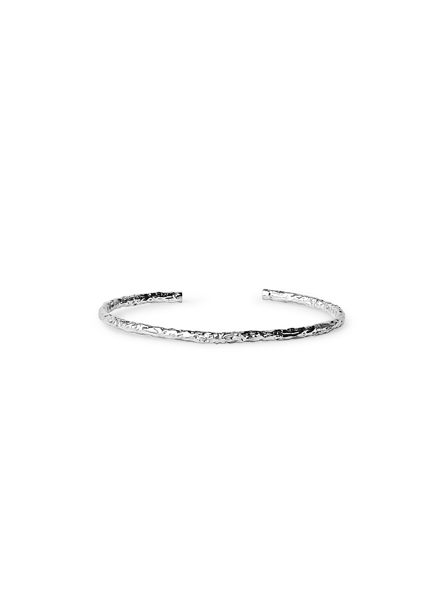 textured bangle bracelet 925 silver plated brass