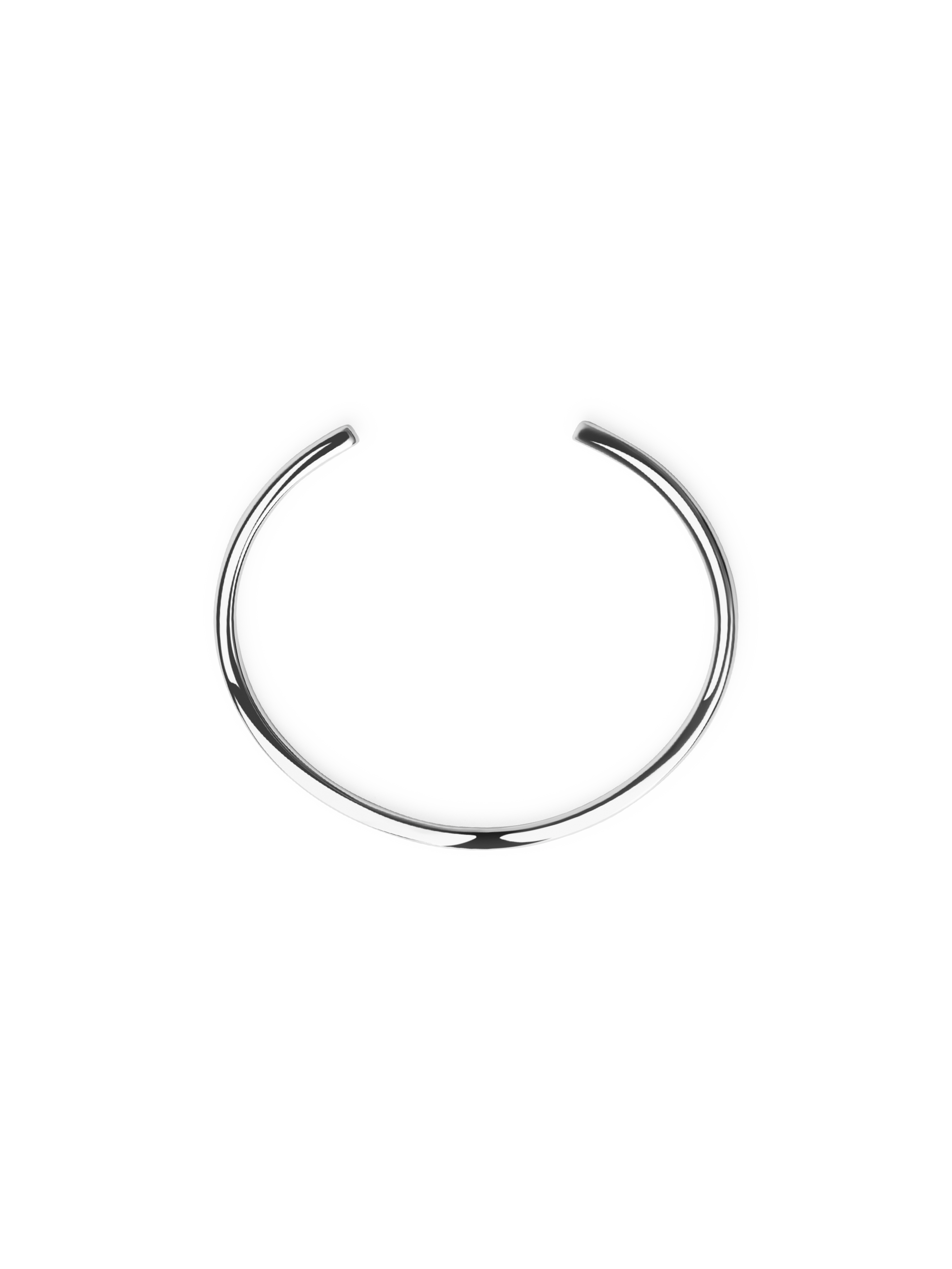 Silver Thin Bangle Bracelet