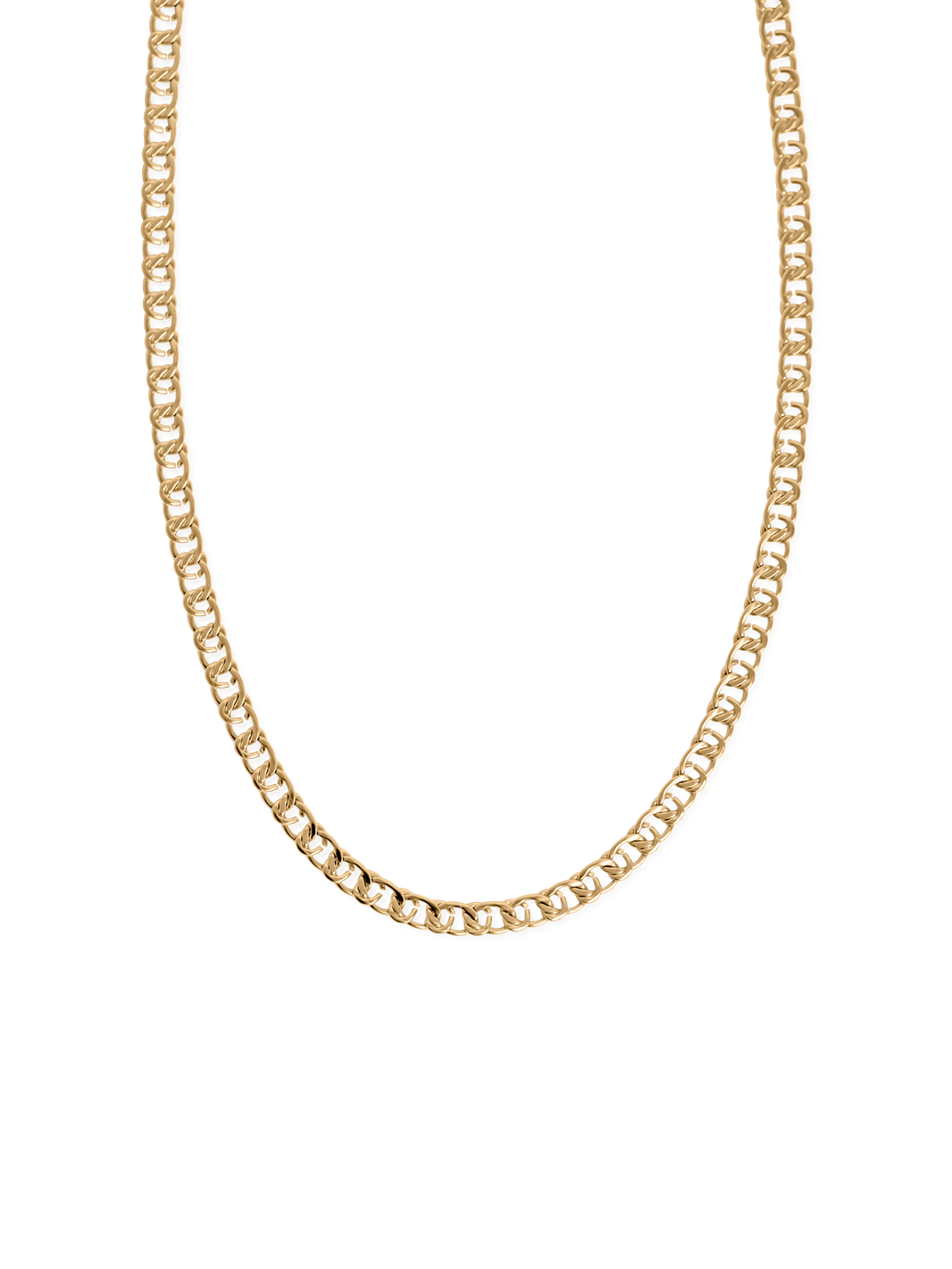 thin bismarck necklace Waterproof 18k gold PVD plated steel