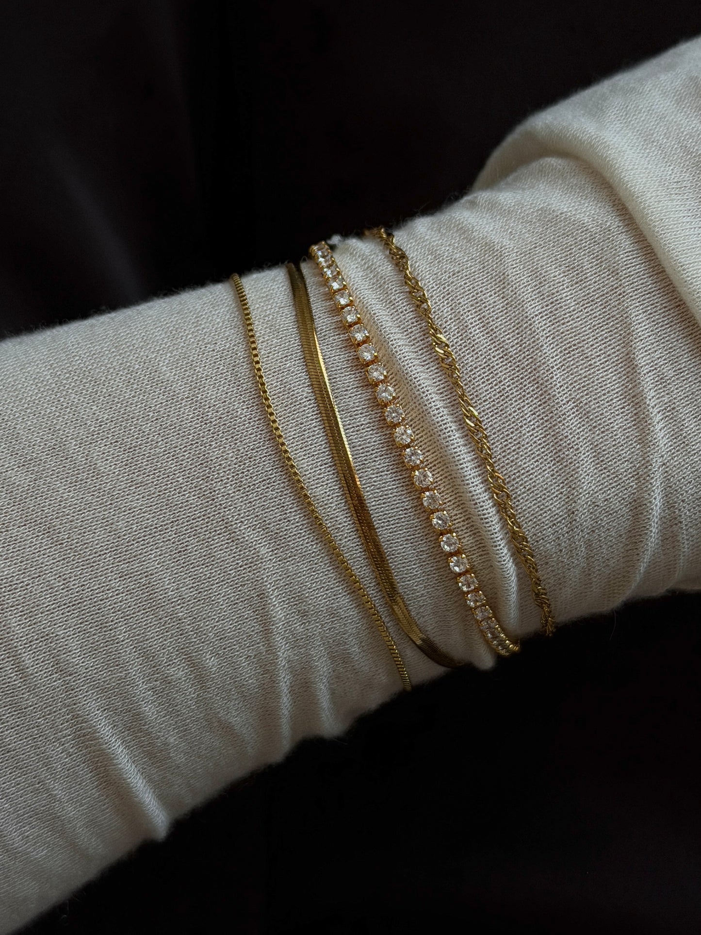 bracelets 18k gold PVD plated steel