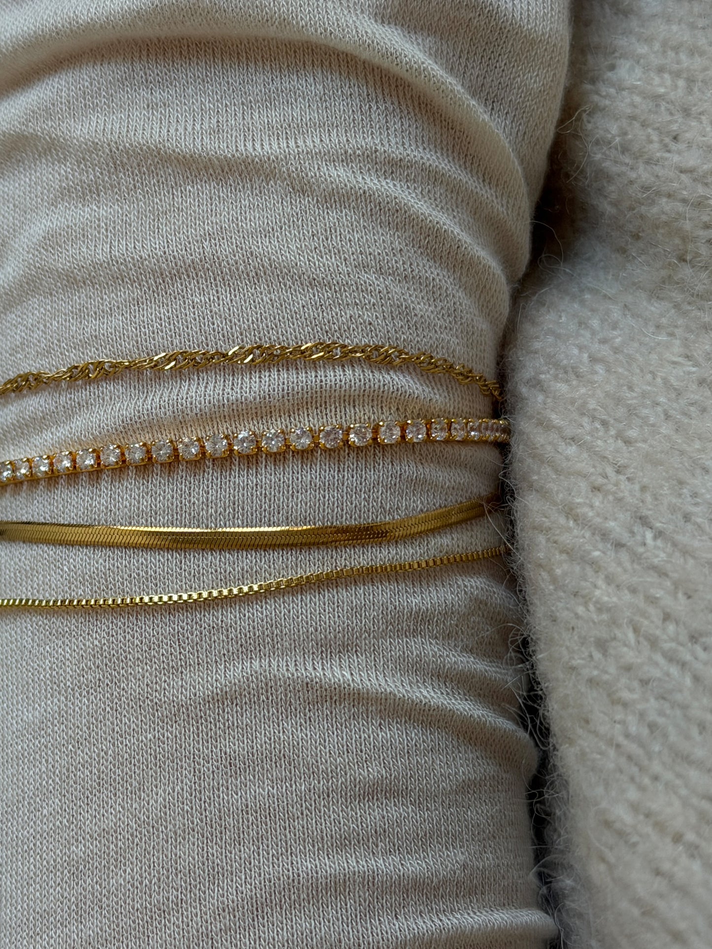 bracelets 18k gold PVD plated steel