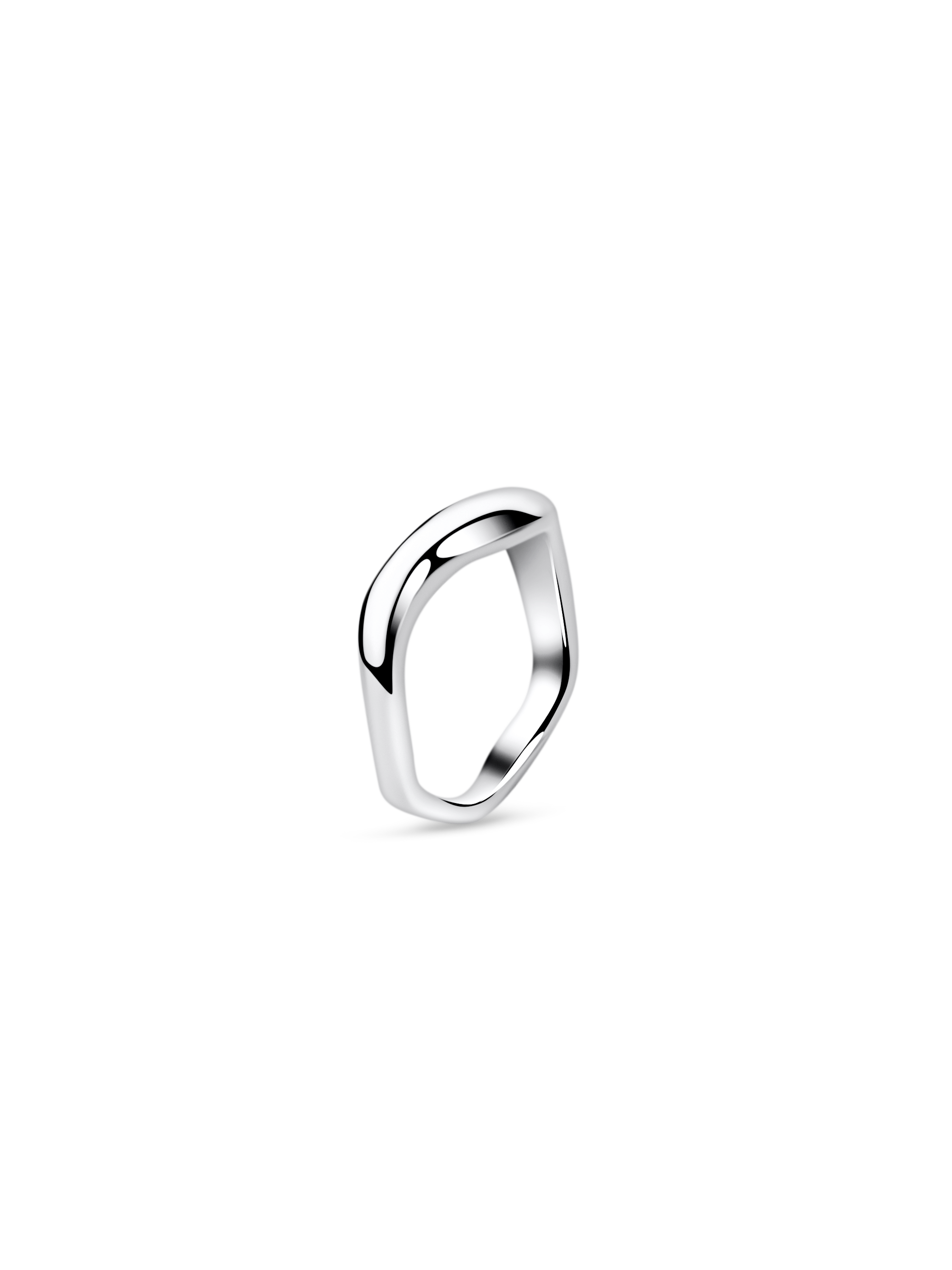 waver ring 925 sterling silver plated stainless steel