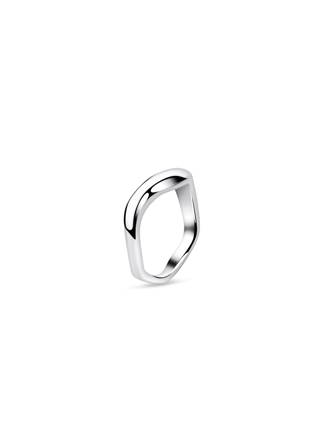 waver ring 925 sterling silver plated stainless steel