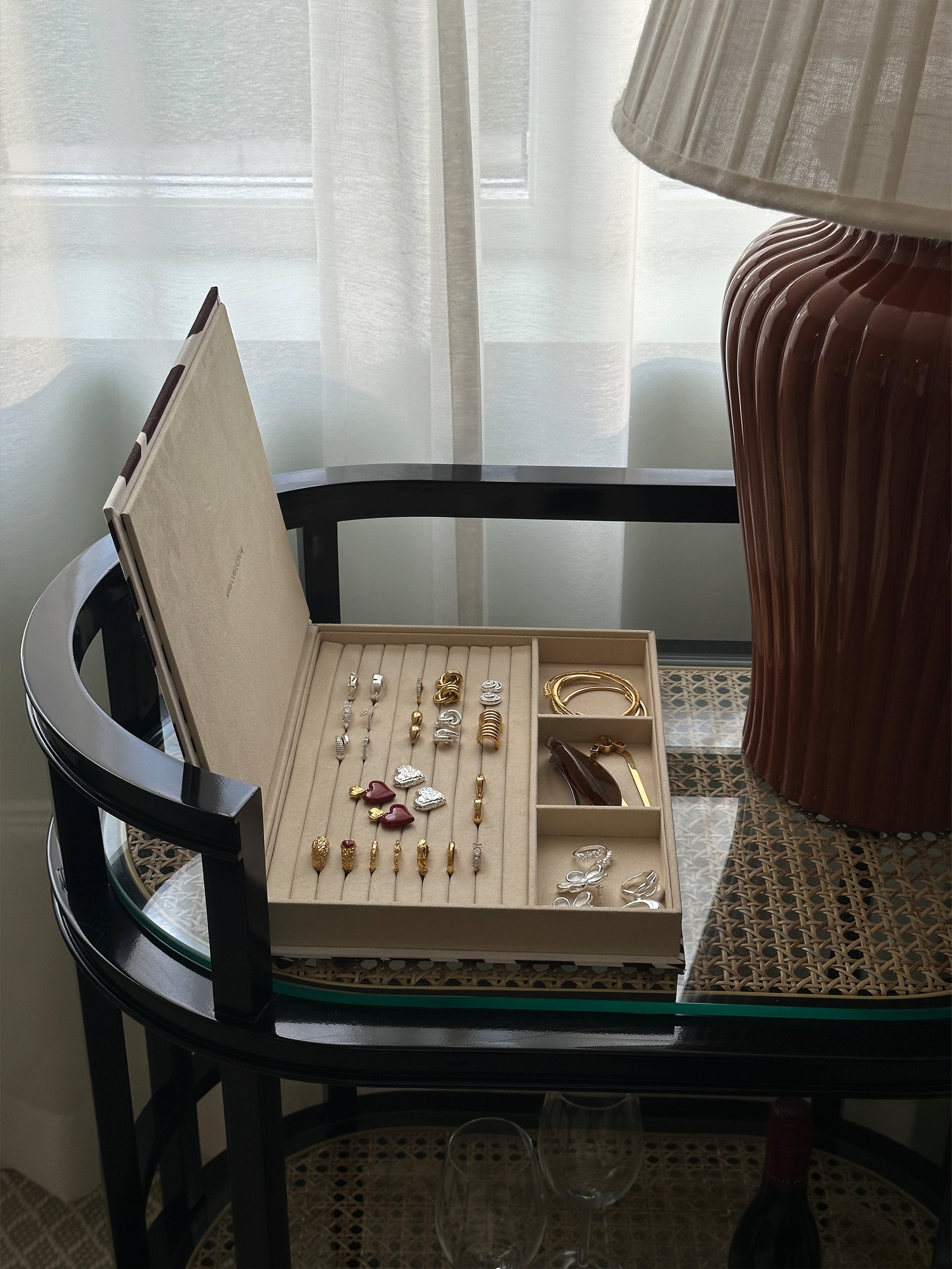 zebra coffee table jewelry book