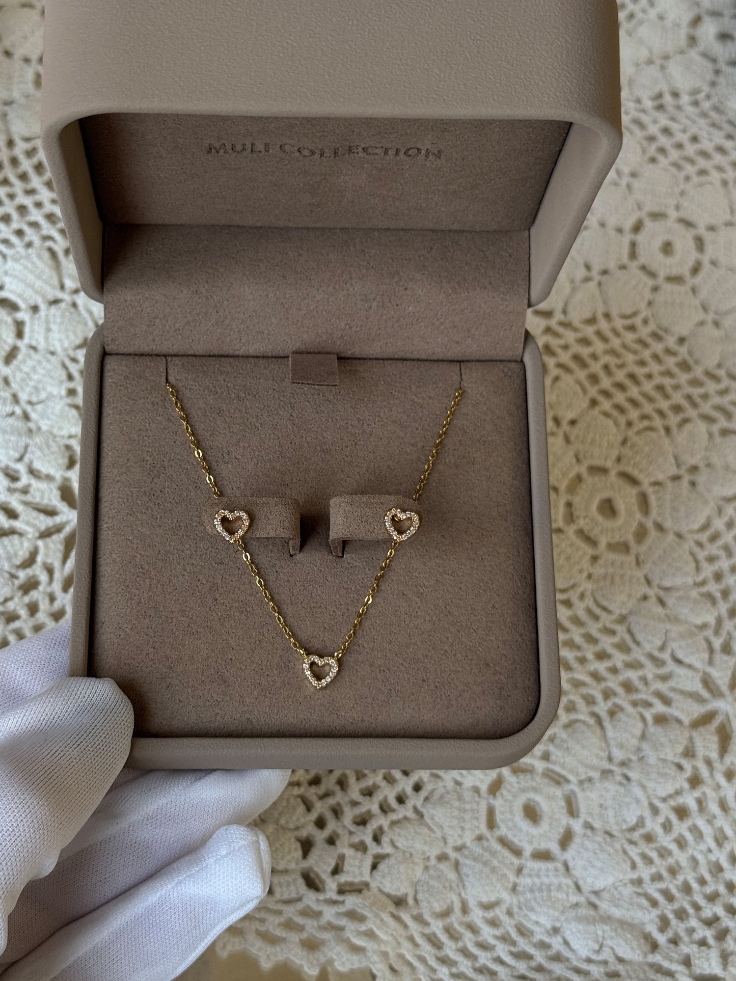 Zirconia Heart Gift Set