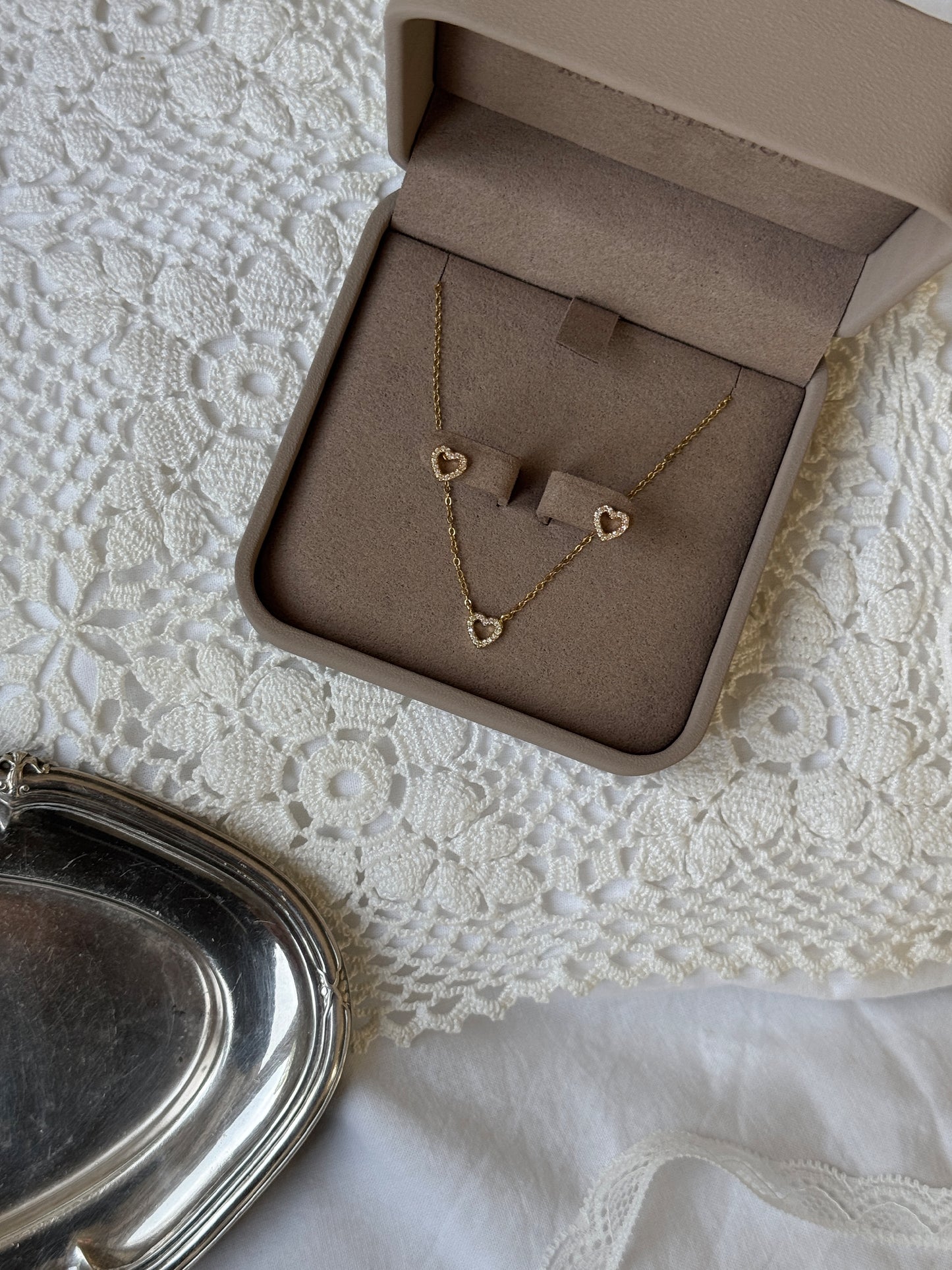 Zirconia Heart Gift Set