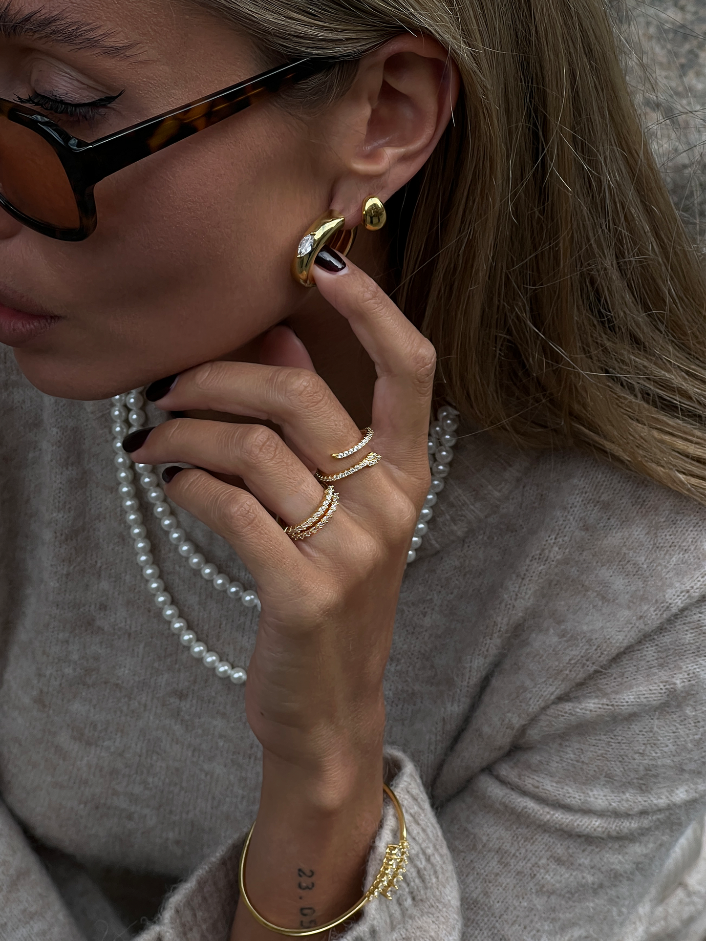 Marquise Stacker Ring