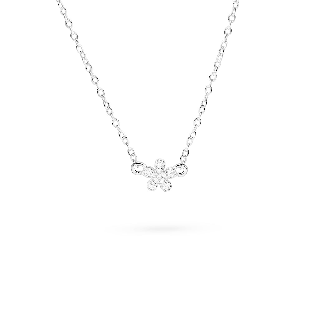 Silver Mini Flower Necklace By Lovisa Barkman